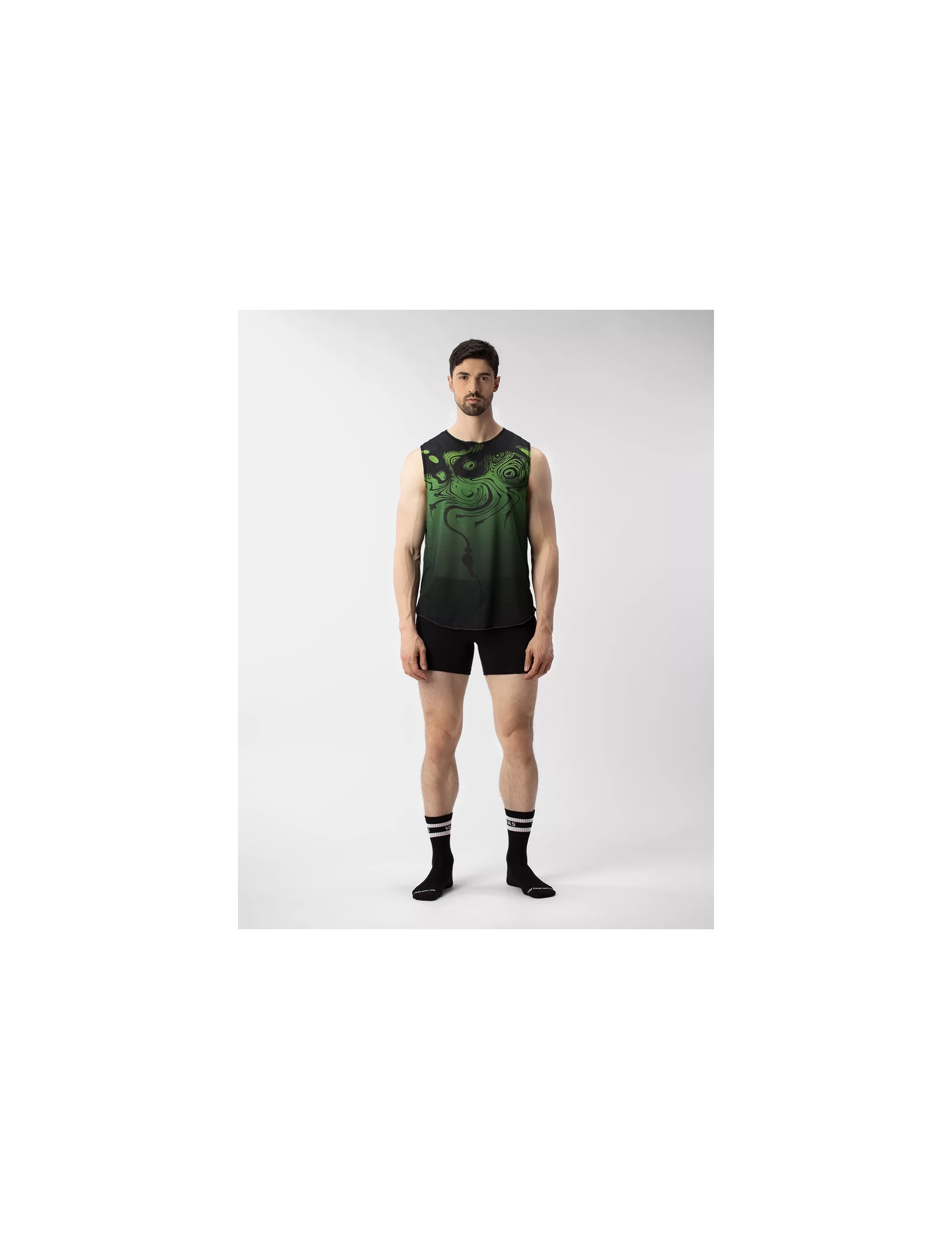 Muscle Top Keta - Green-Black