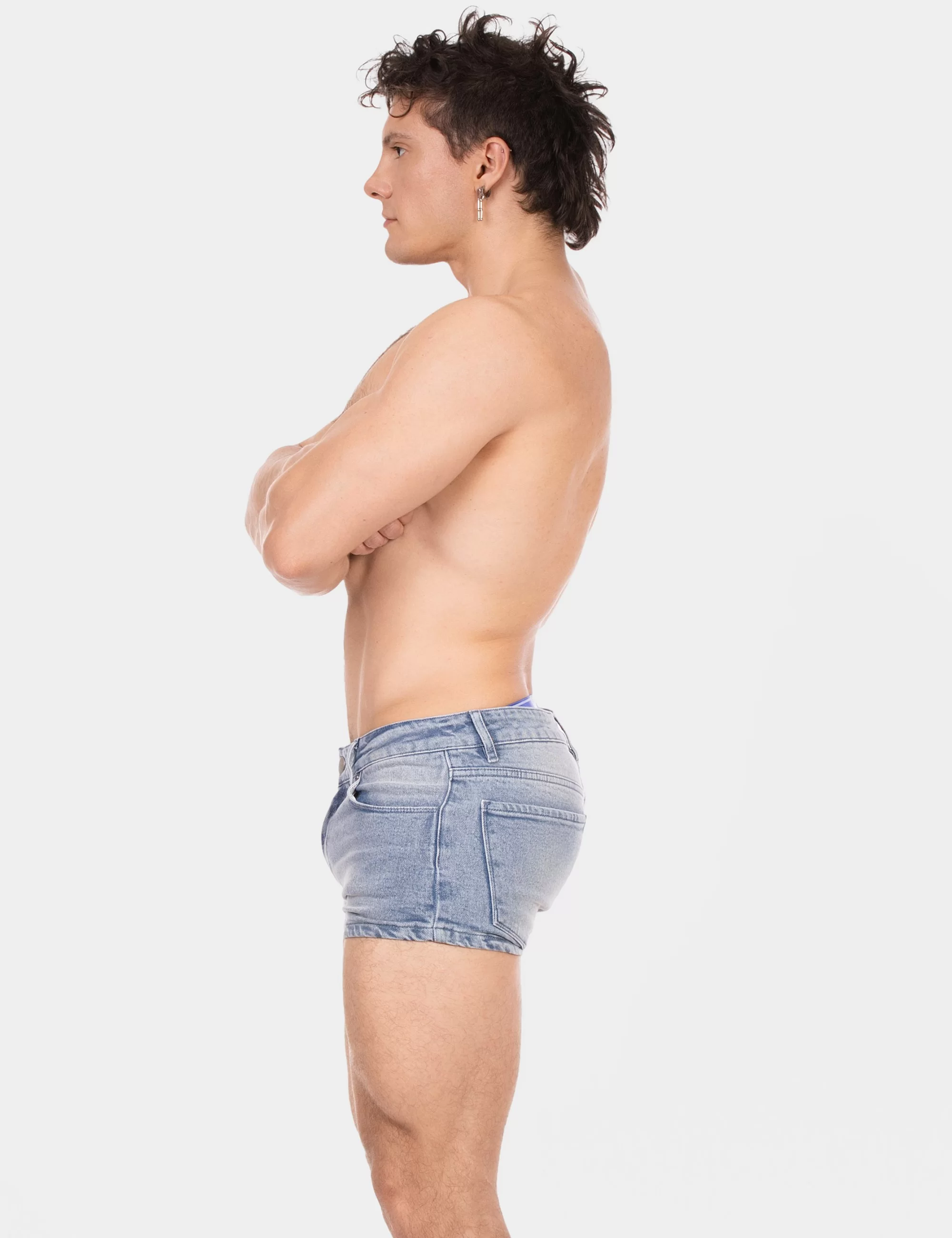 5 Pocket 9' Denim Short Tyler - Sky-Blue