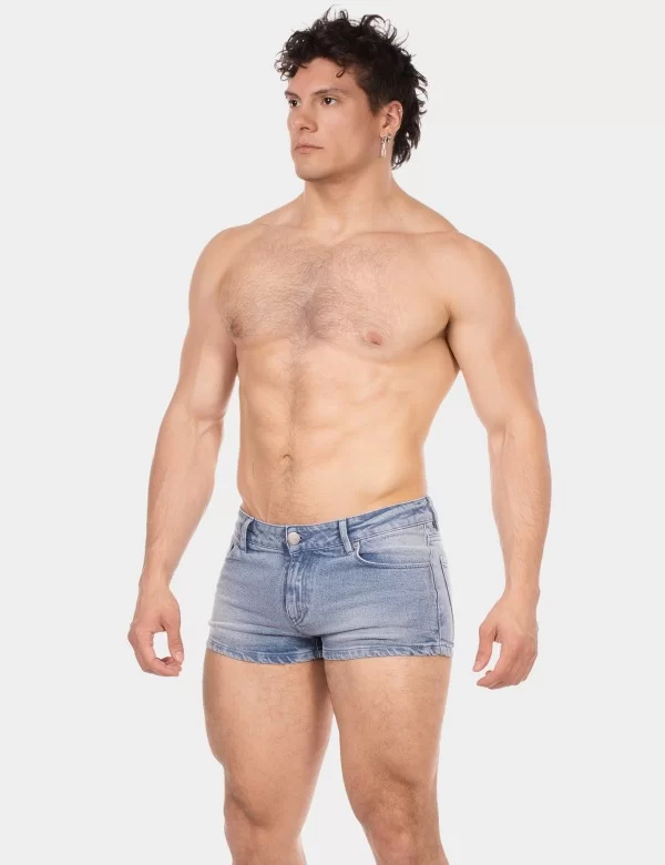 5 Pocket 9' Denim Short Tyler - Sky-Blue