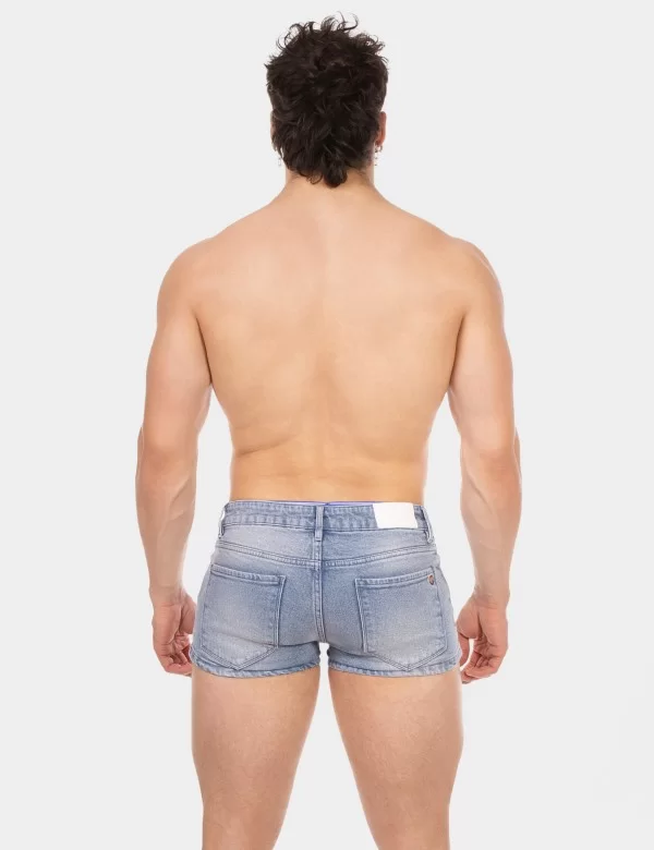 5 Pocket 9' Denim Short Tyler - Sky-Blue