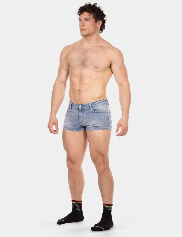 5 Pocket 9' Denim Short Tyler - Sky-Blue