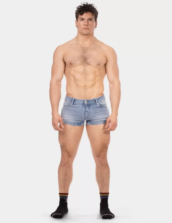5 Pocket 9' Denim Short Tyler - Sky-Blue