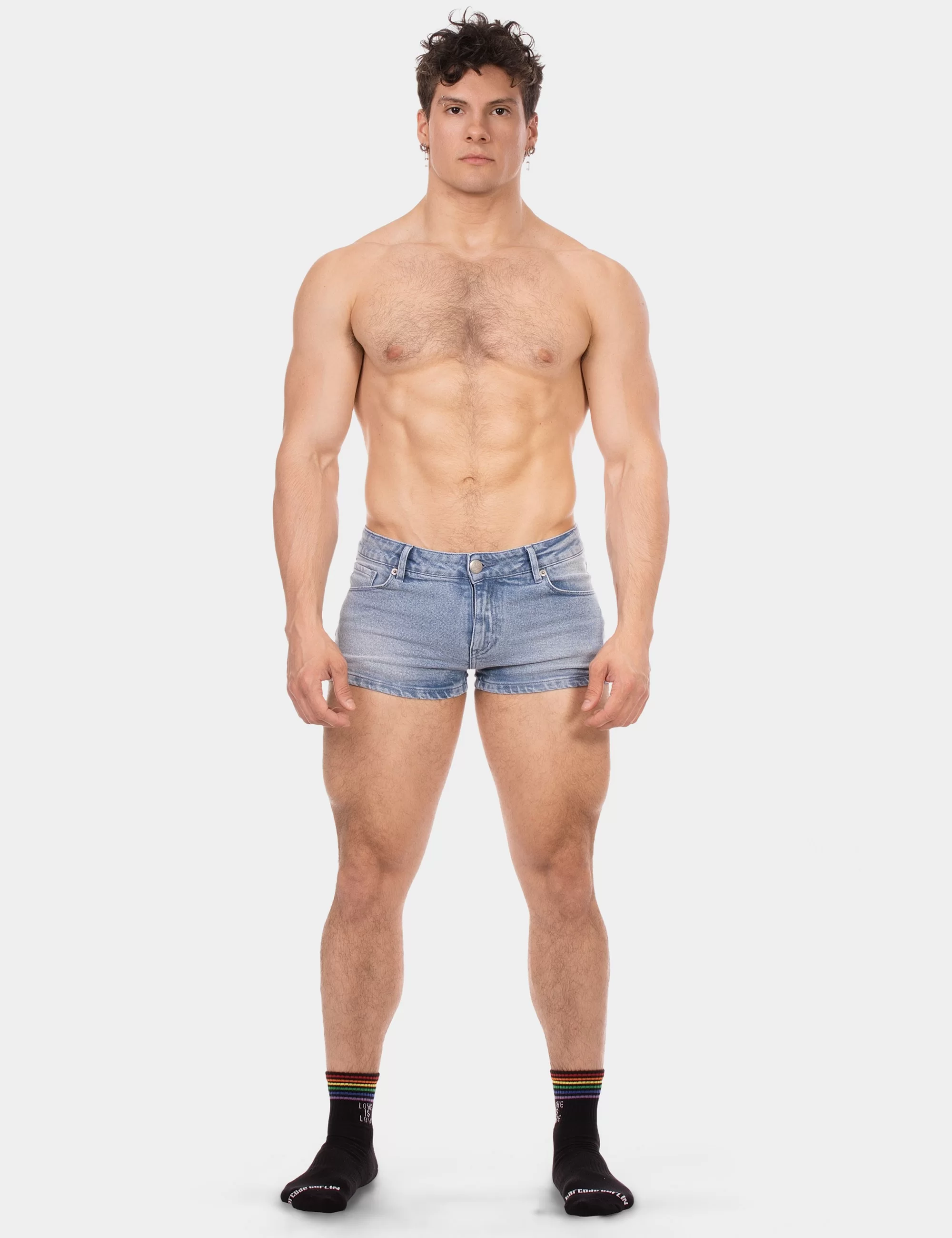 5 Pocket 9' Denim Short Tyler - Sky-Blue