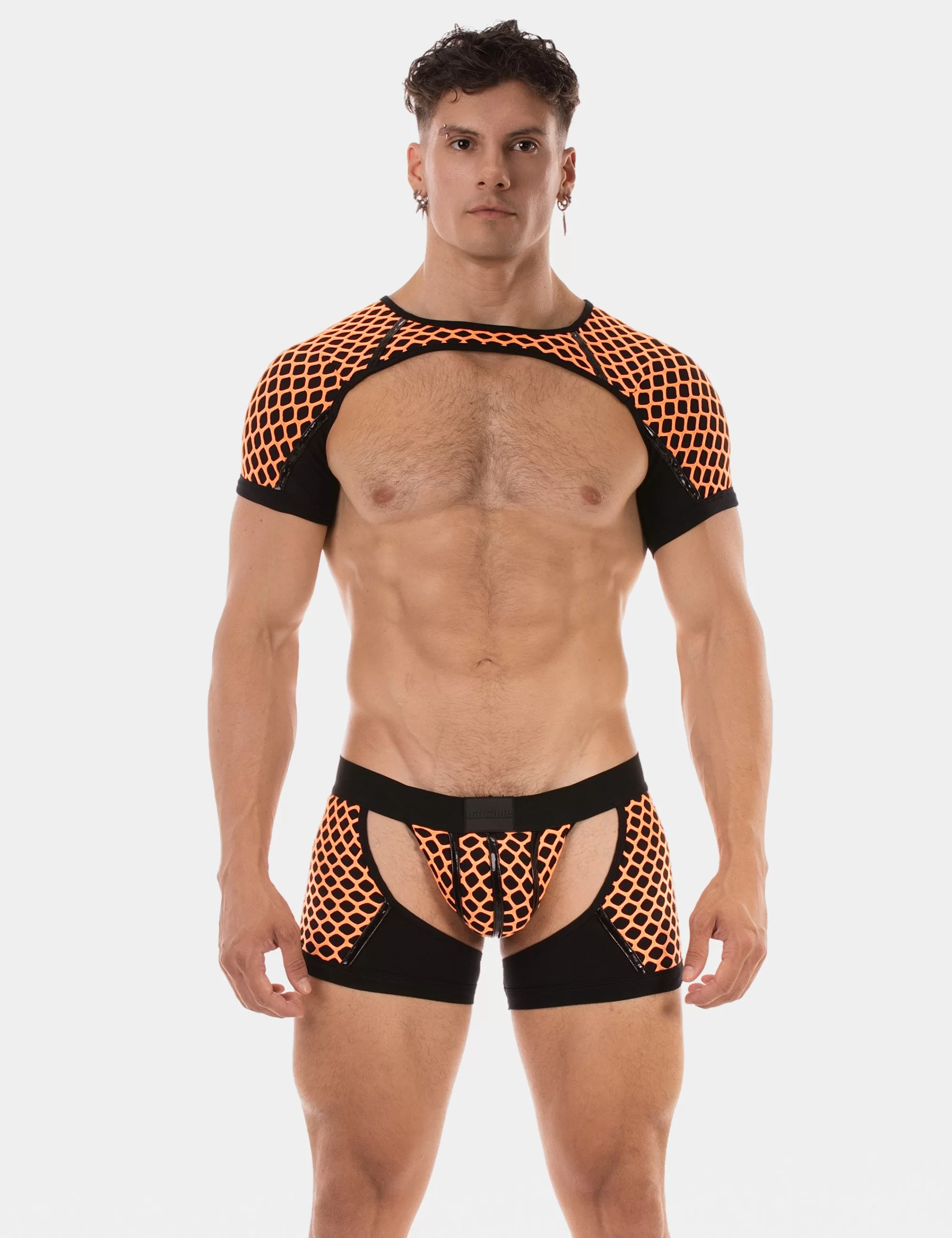 Shoulder Harness Ribo - Neonorange-Black