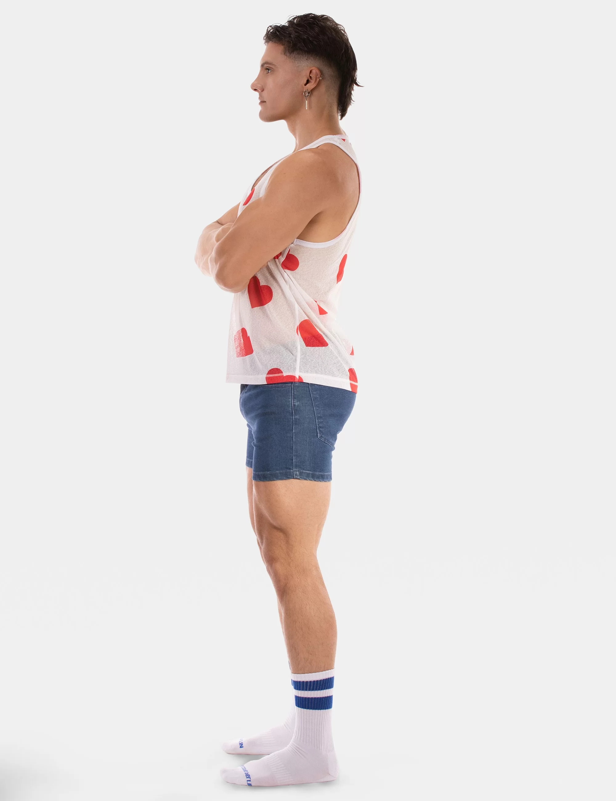 Tank Top Hearts 25 - White