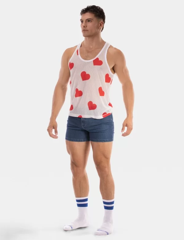 Tank Top Hearts 25 - White