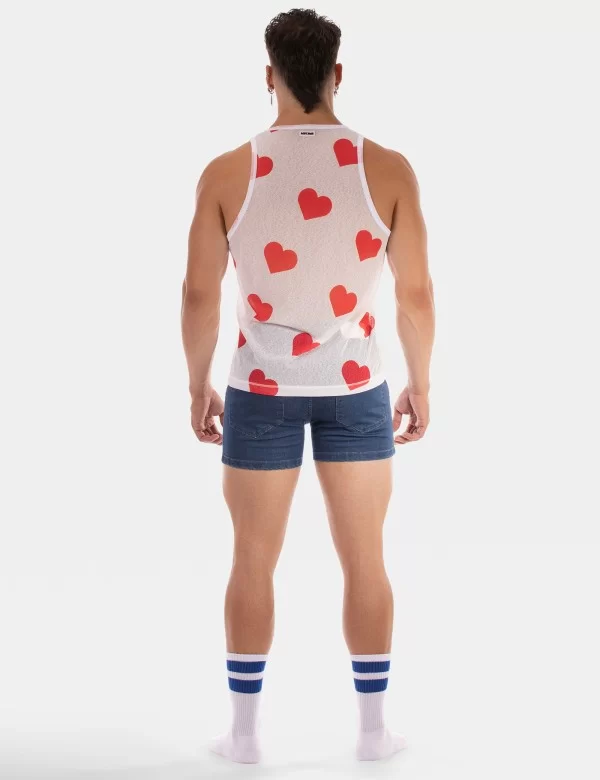 Tank Top Hearts 25 - White