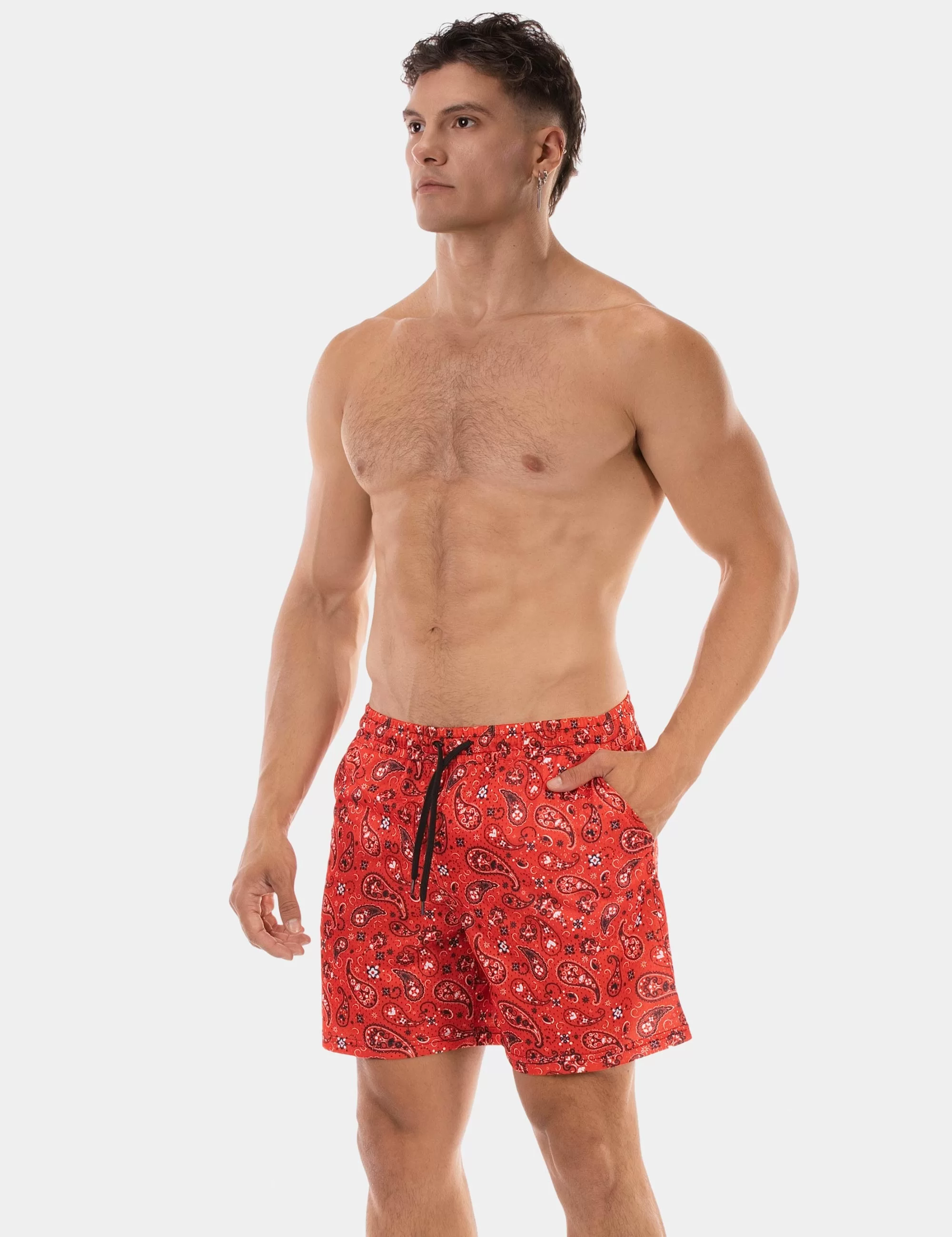 Short Paisley 25 - Red