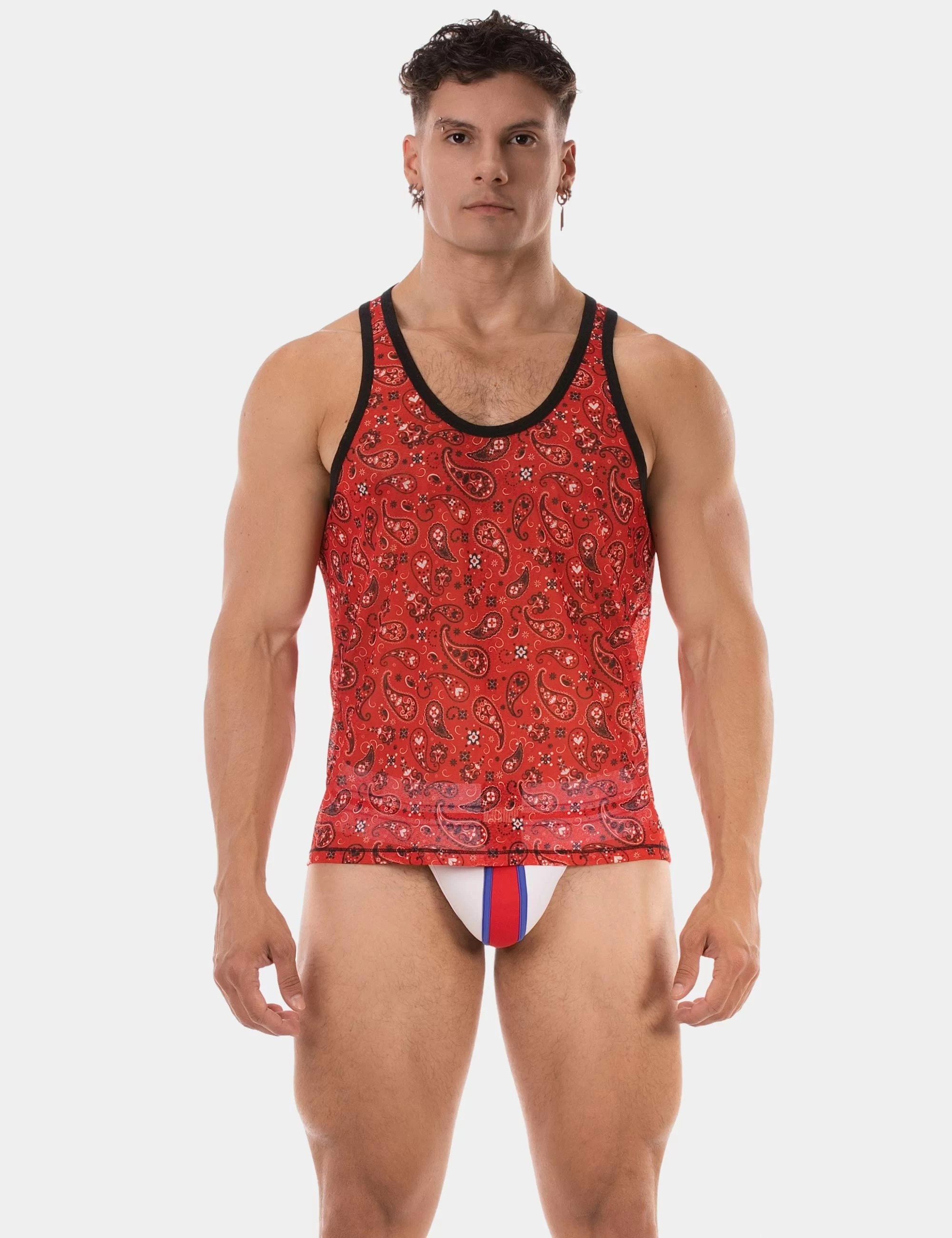 Tank Top Paisley 25 - Red