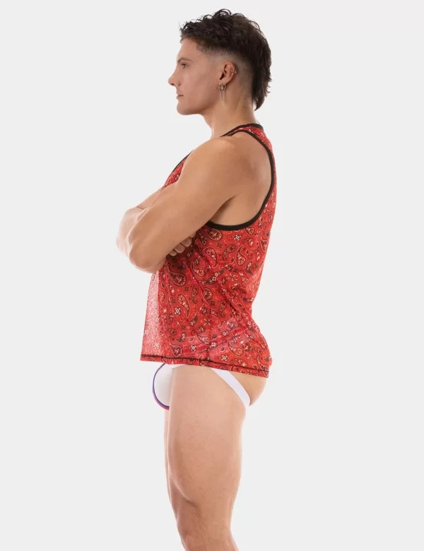 Tank Top Paisley 25 - Red