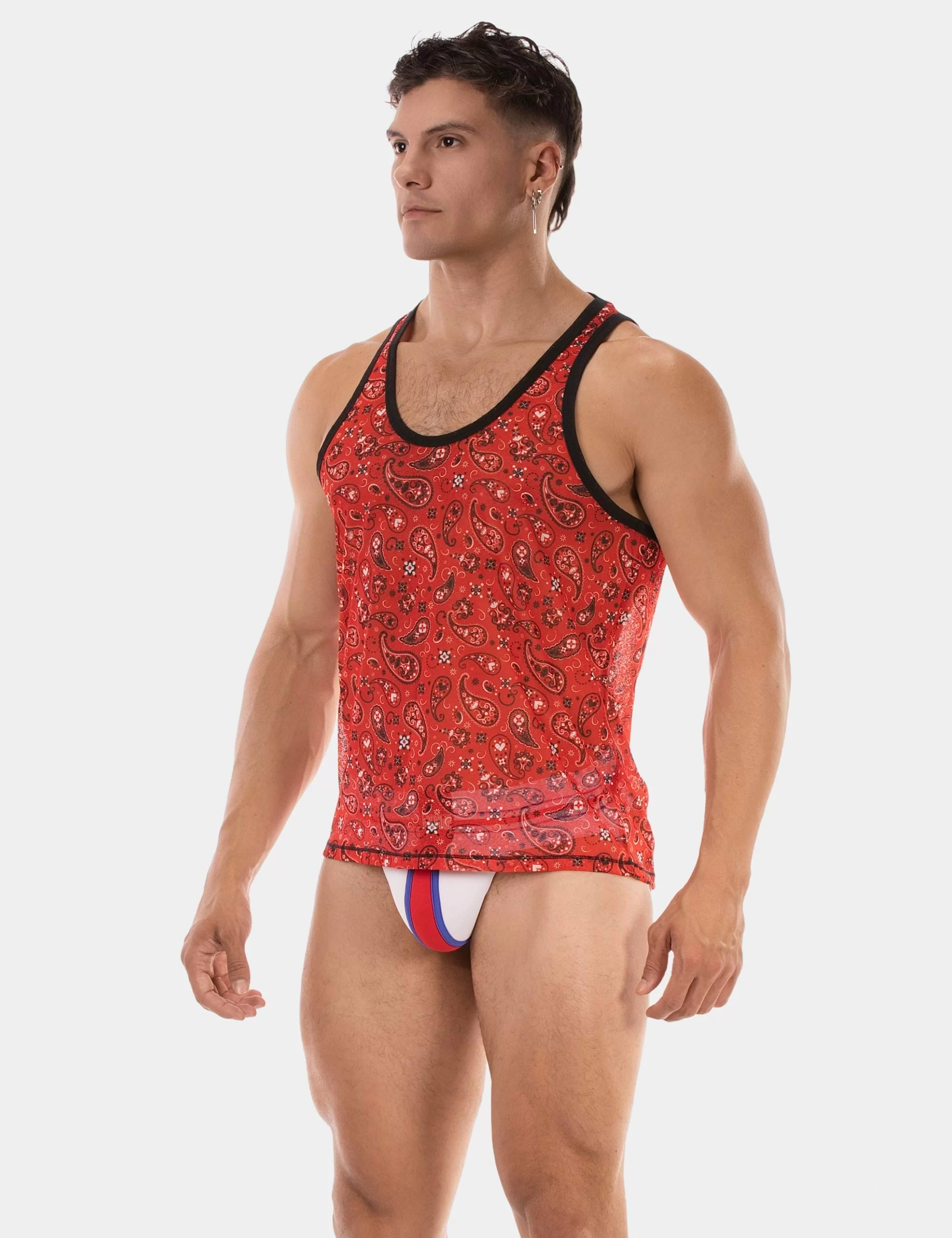 Tank Top Paisley 25 - Red