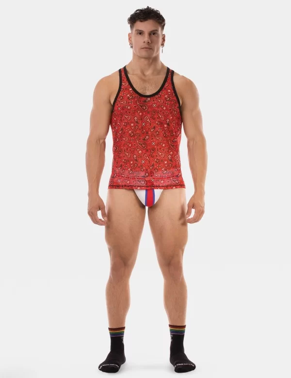 Tank Top Paisley 25 - Red