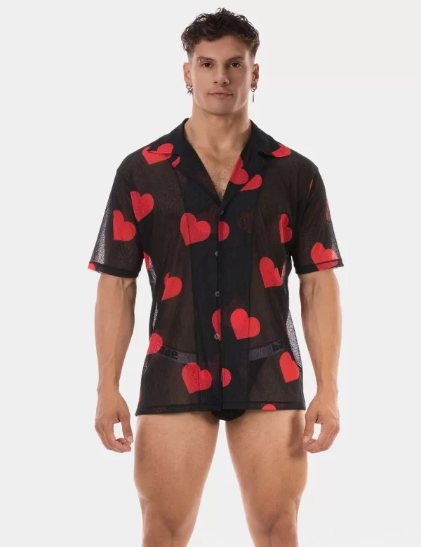 Shirt Hearts 25 - Black