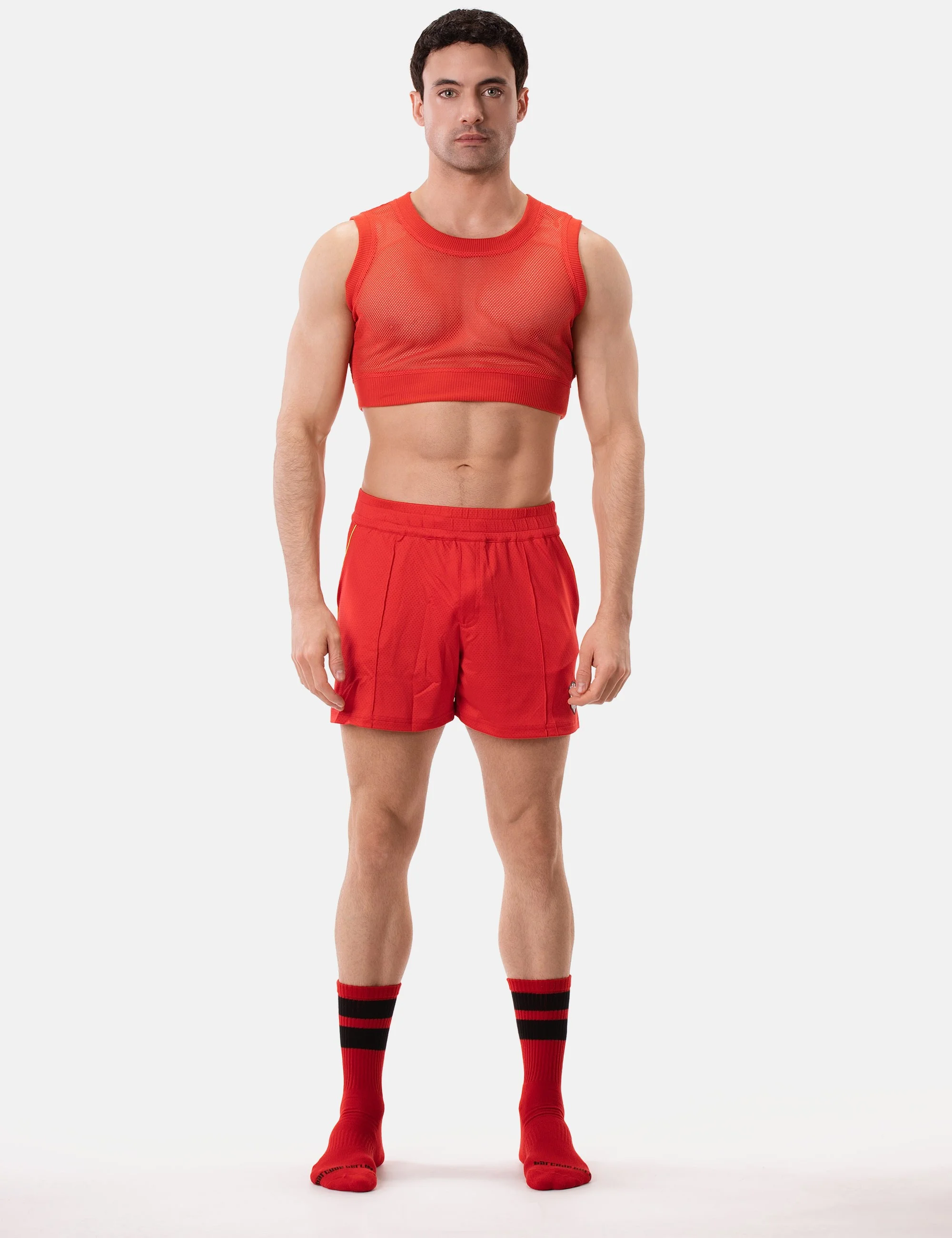 Short Luka - Red-Neongreen