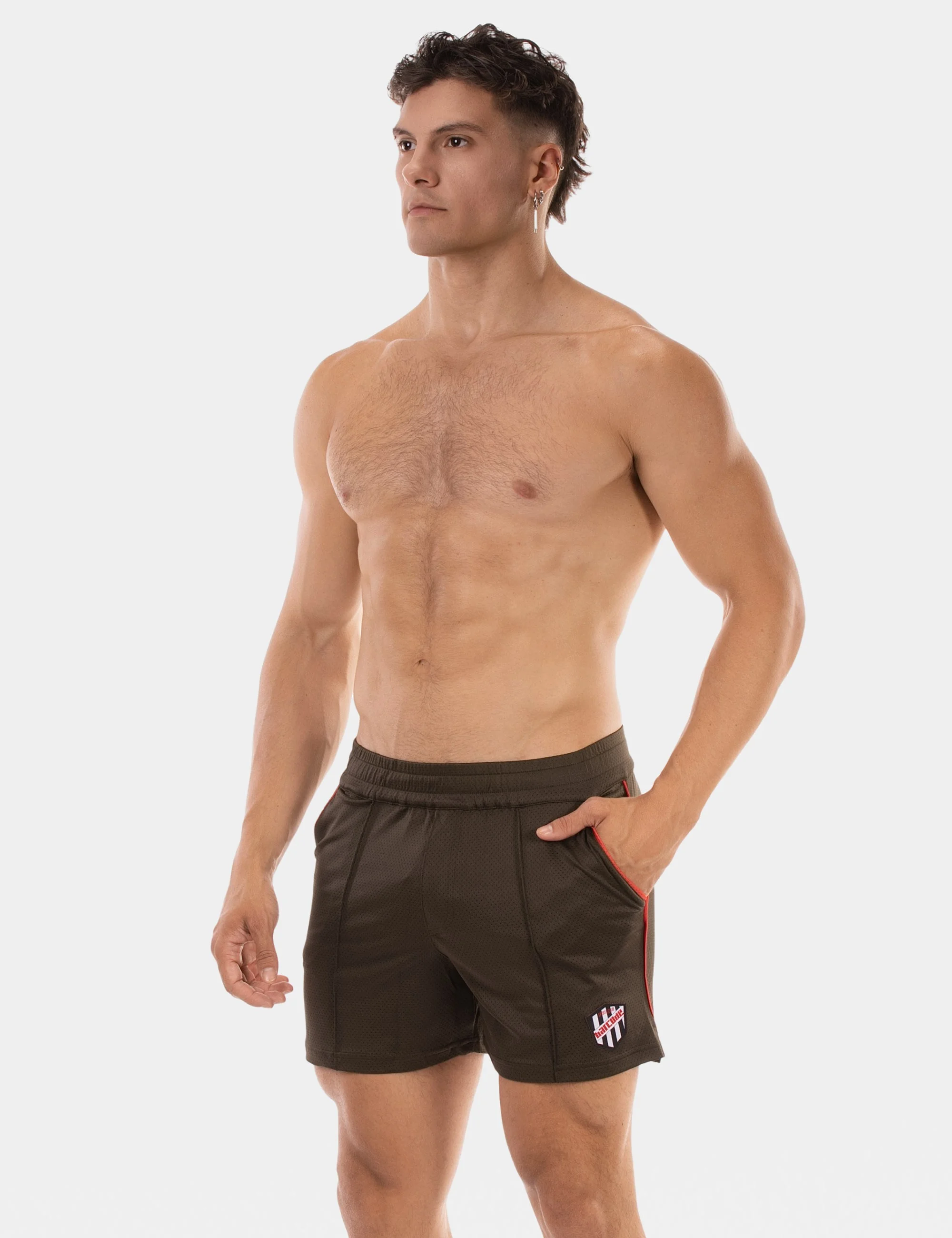 Short Luka - Olive-Red