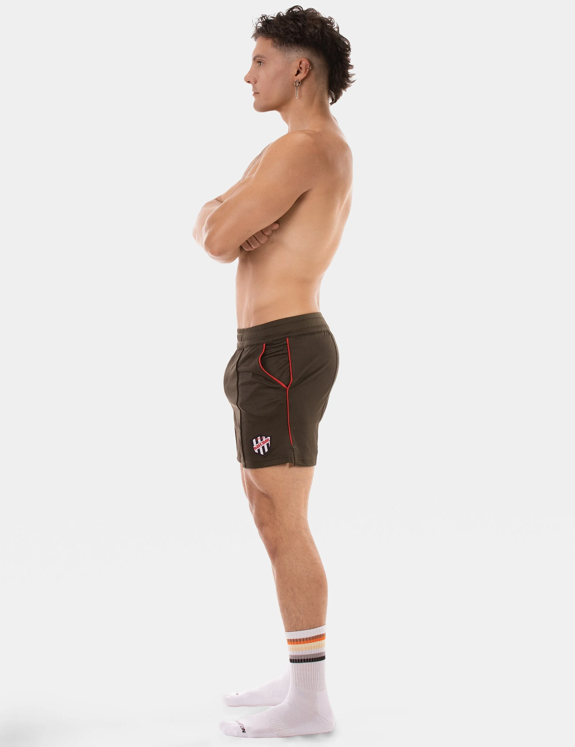 Short Luka - Olive-Red