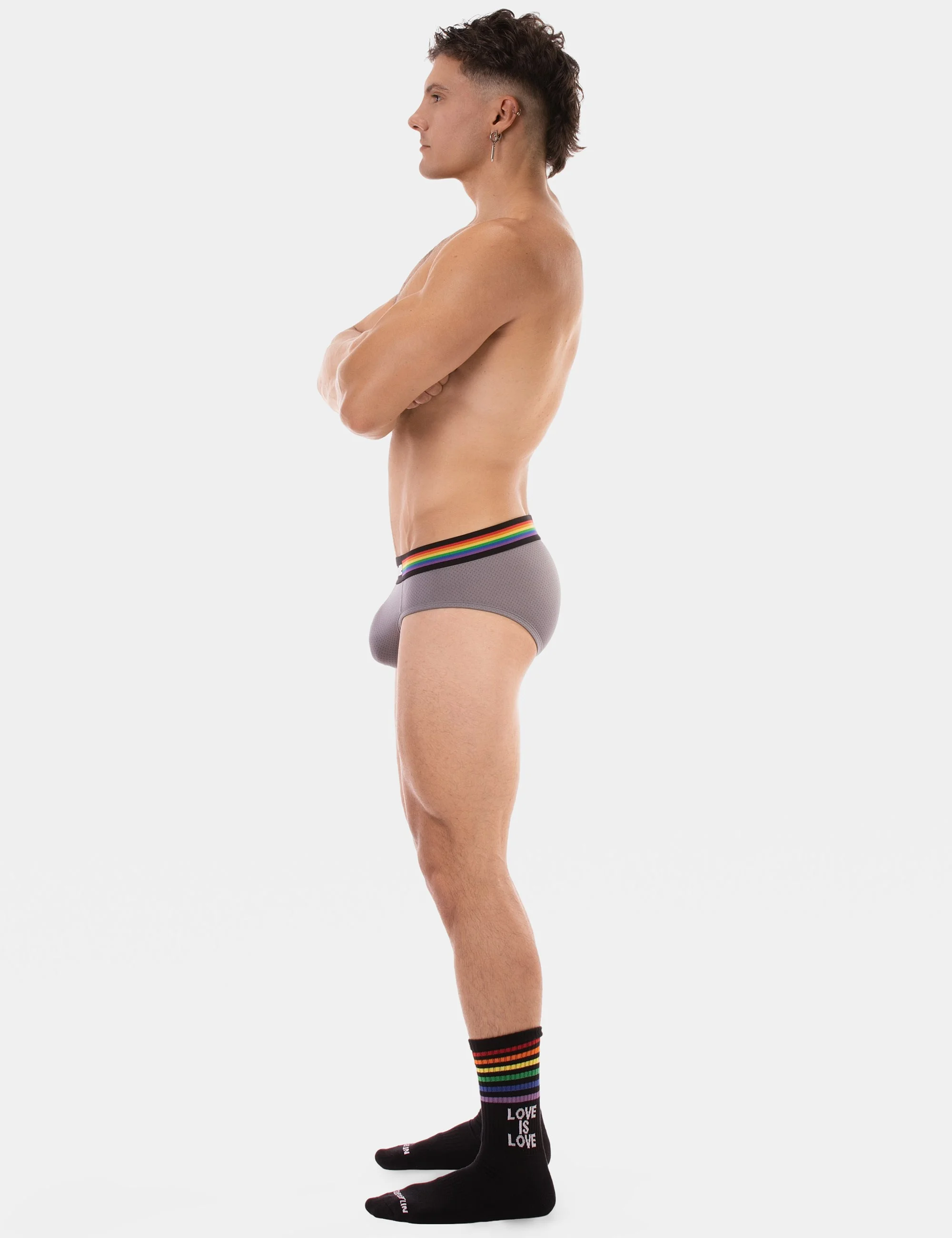 Barcode Pride Brief - Grey