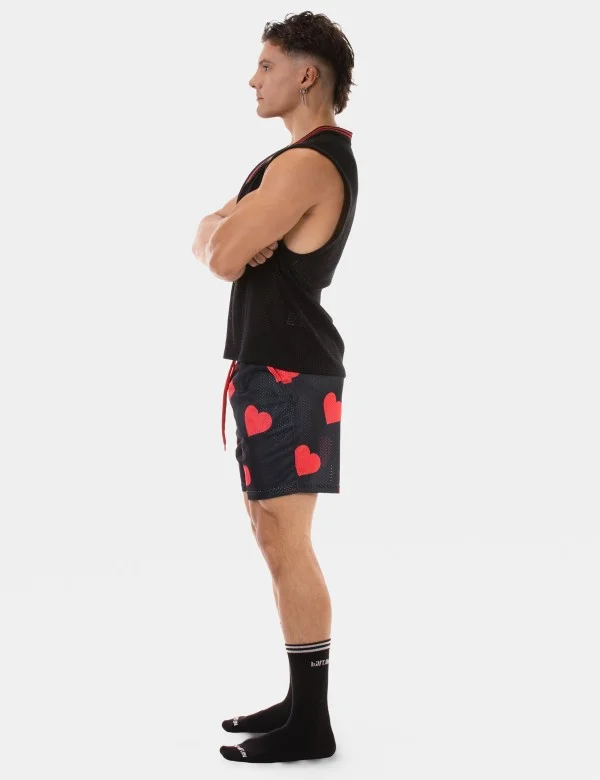 Sexy V-Neck Kevin - Black-Red