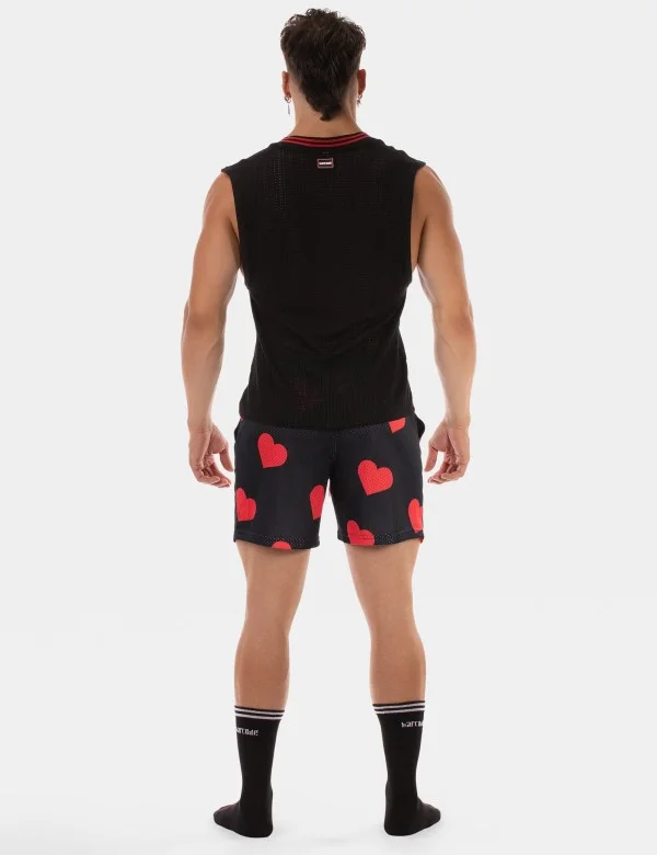 Sexy V-Neck Kevin - Black-Red