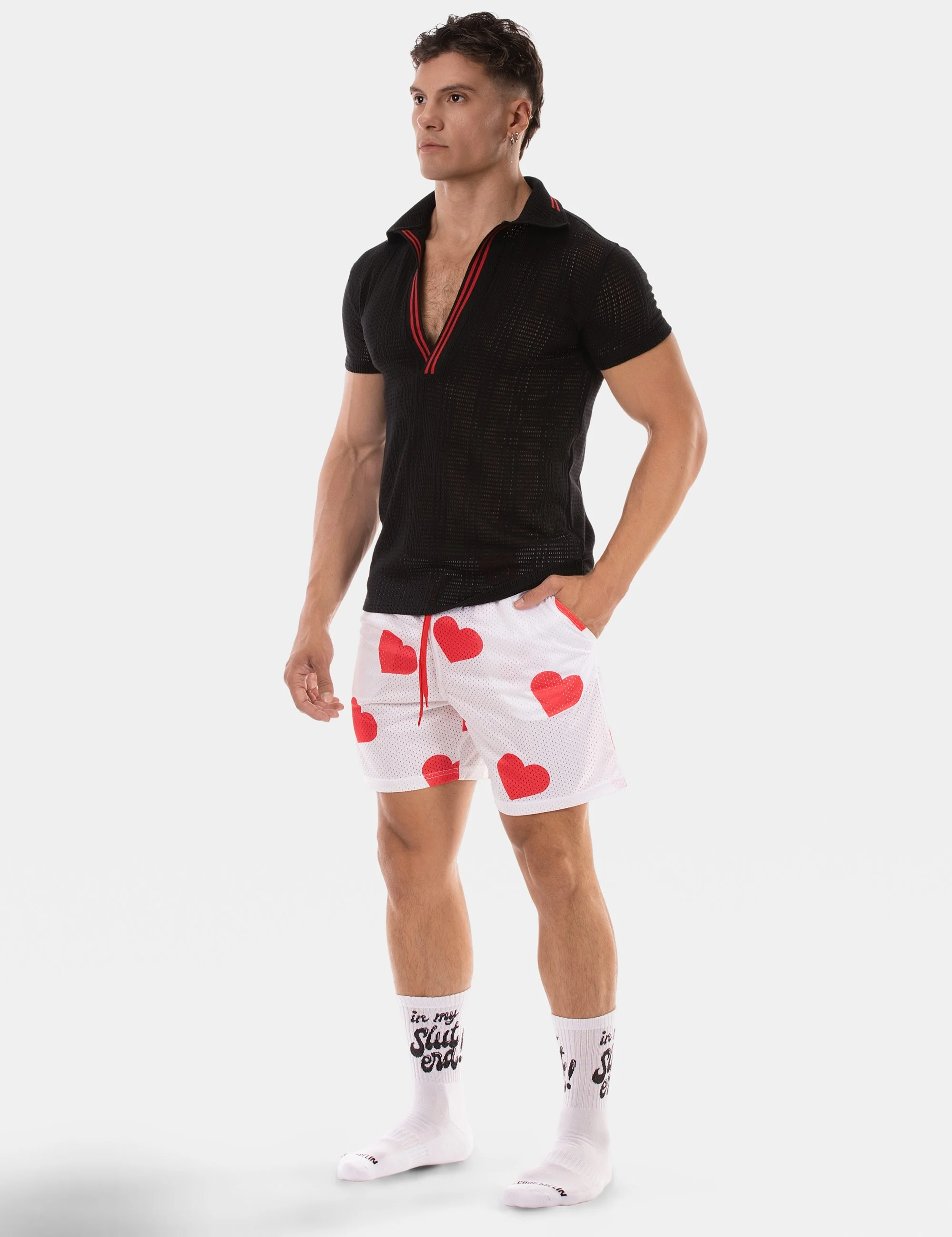 Polo Jeremie - Black-Red