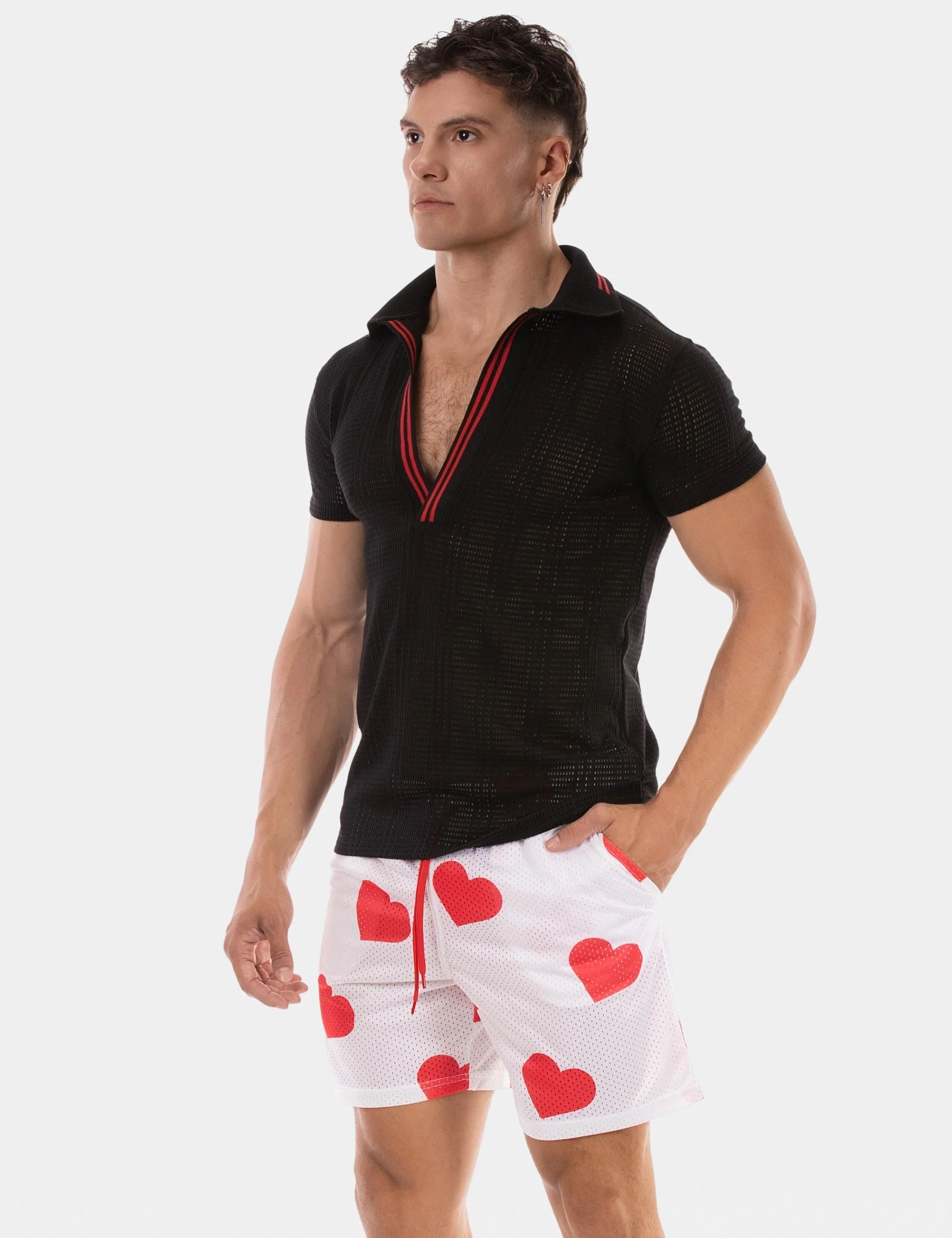 Polo Jeremie - Black-Red
