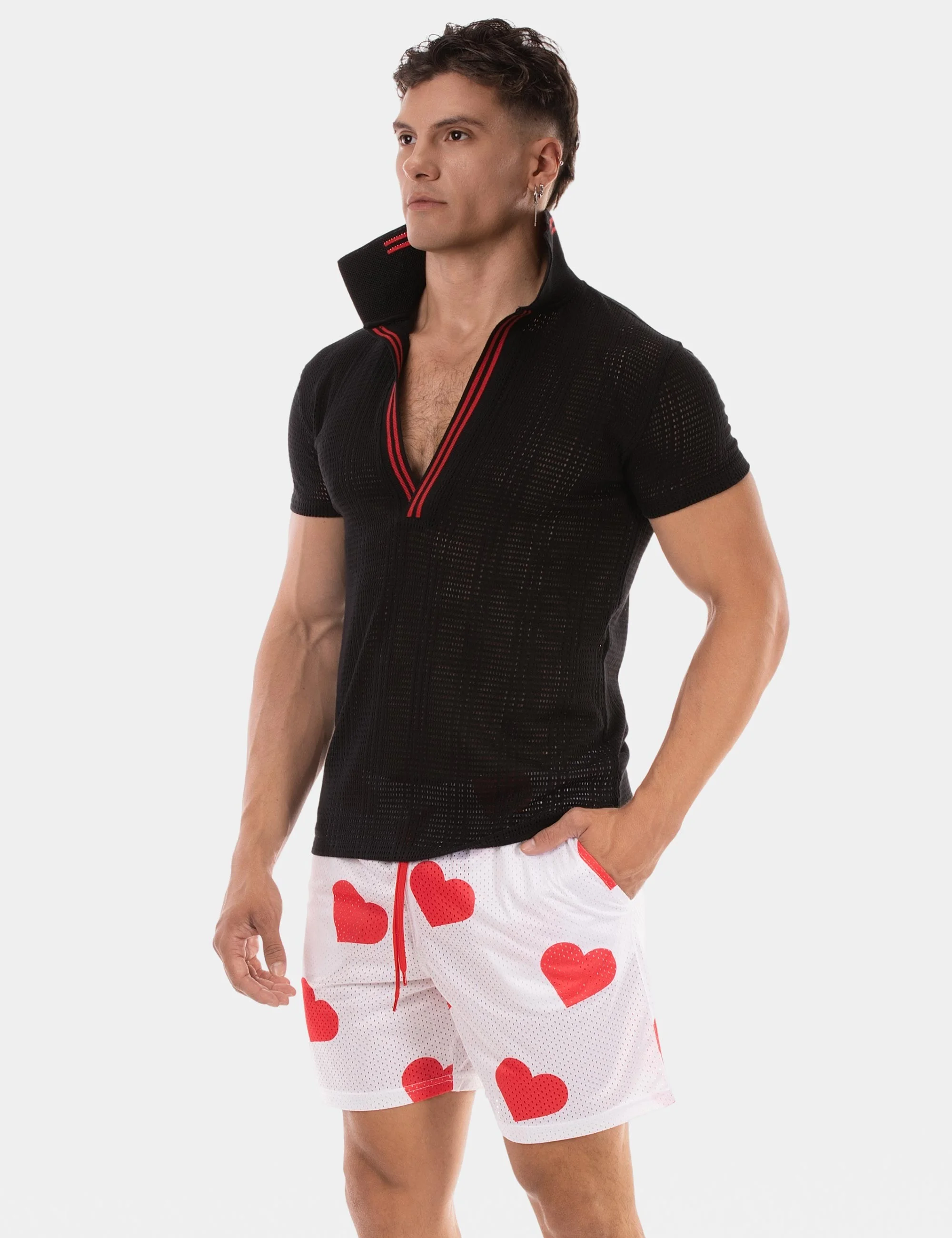 Polo Jeremie - Black-Red