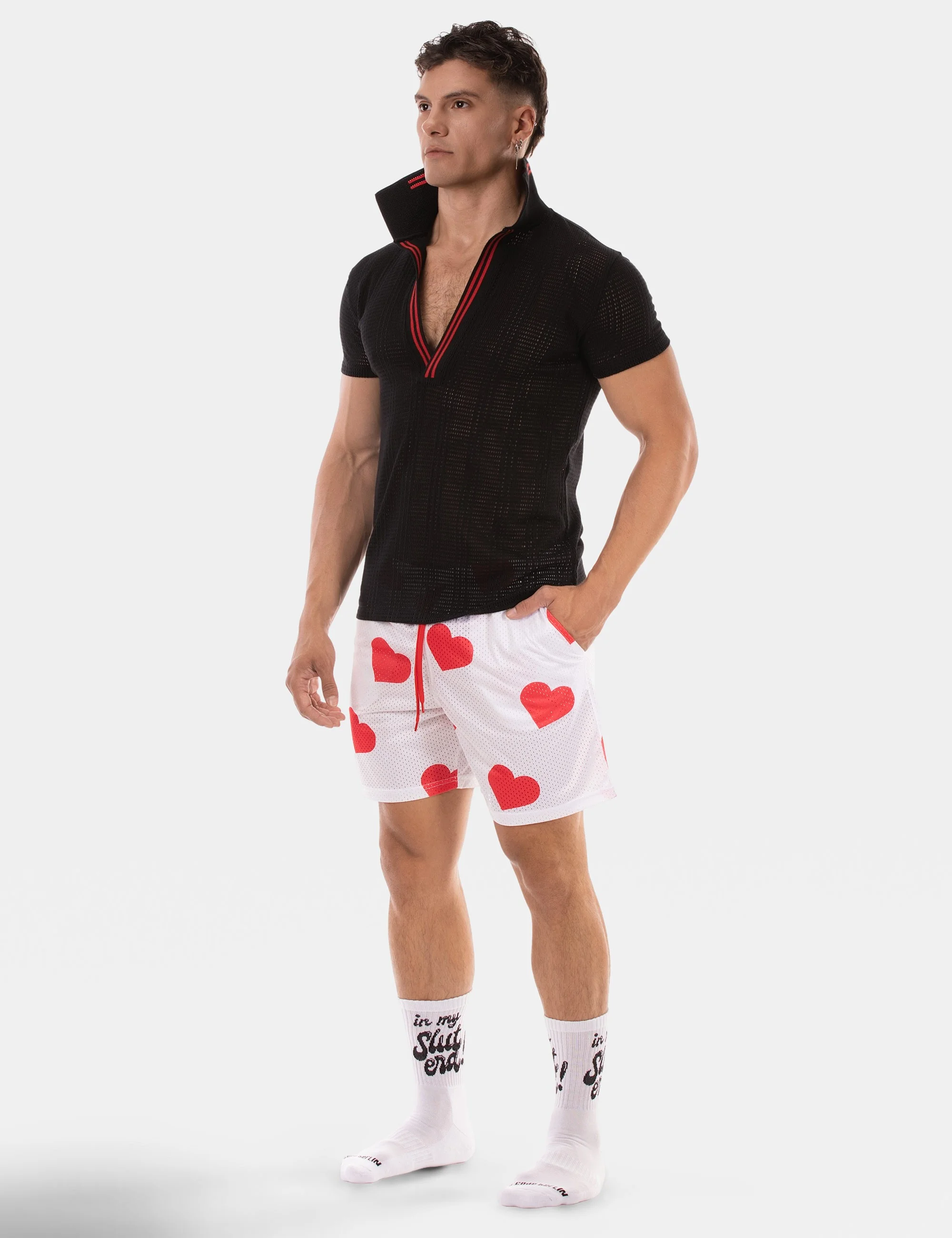 Polo Jeremie - Black-Red