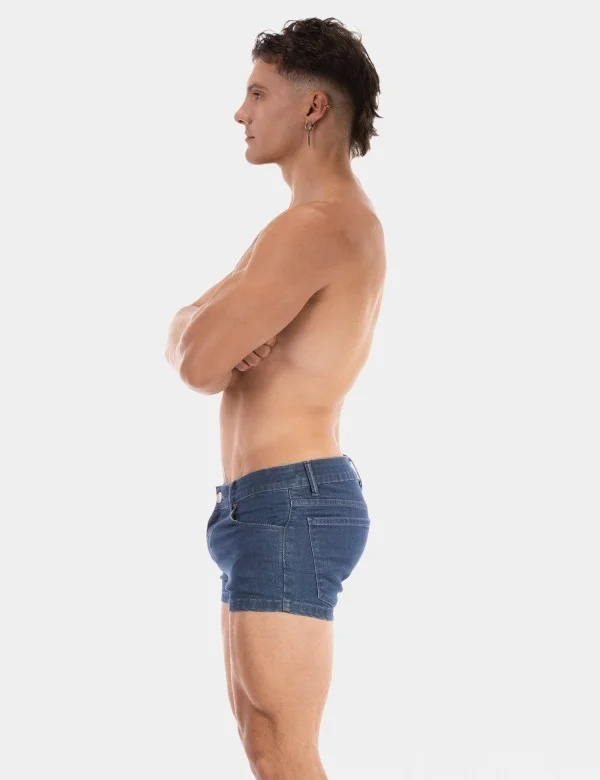 5 Pocket 9' Denim Short Tyler - Lightblue