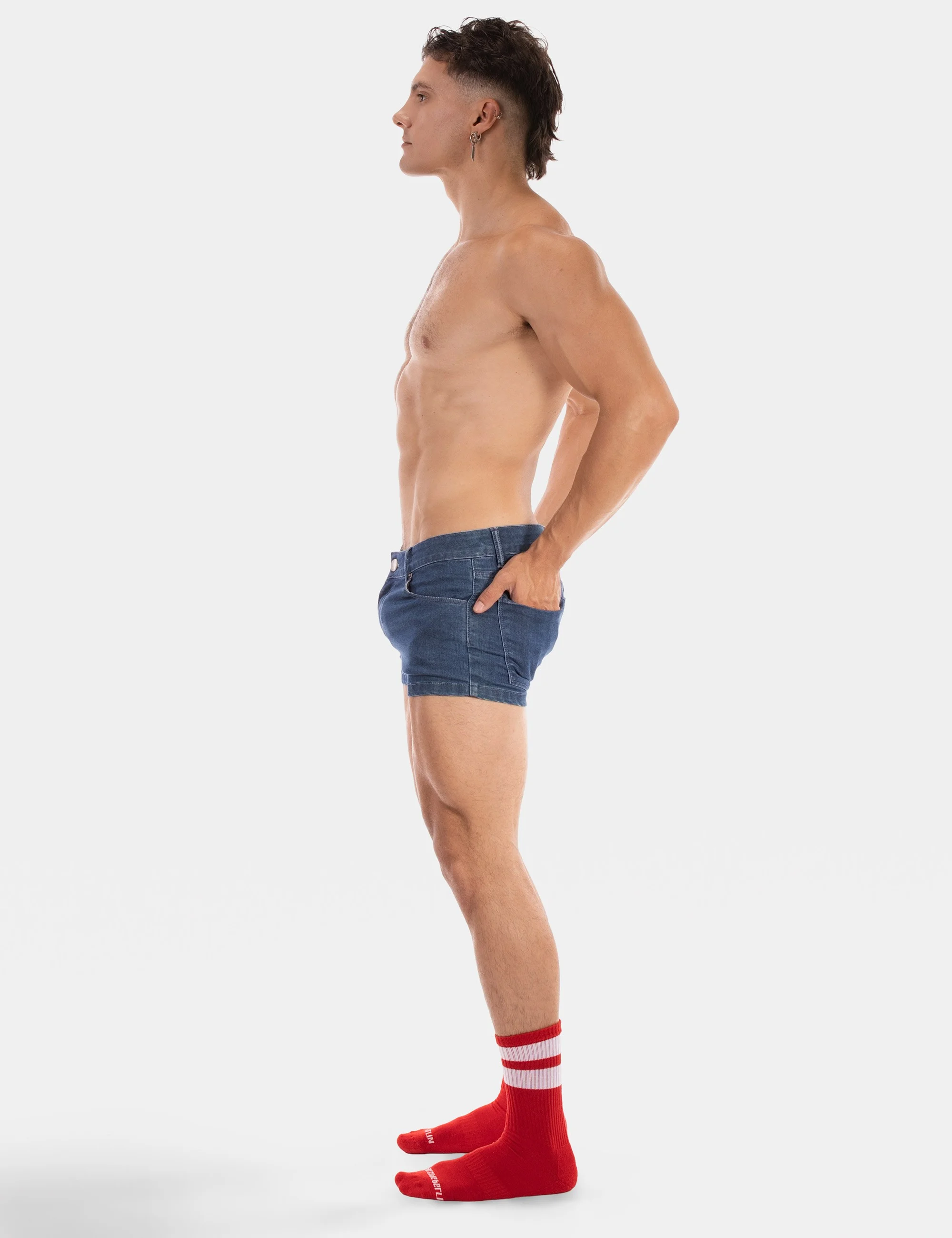 5 Pocket 9' Denim Short Tyler - Lightblue
