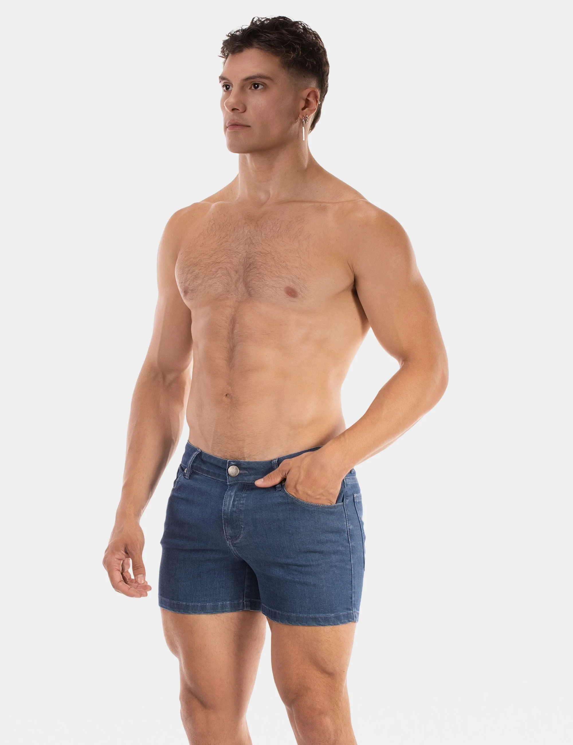 5 Pocket 11' Denim Short Jack - Lightblue