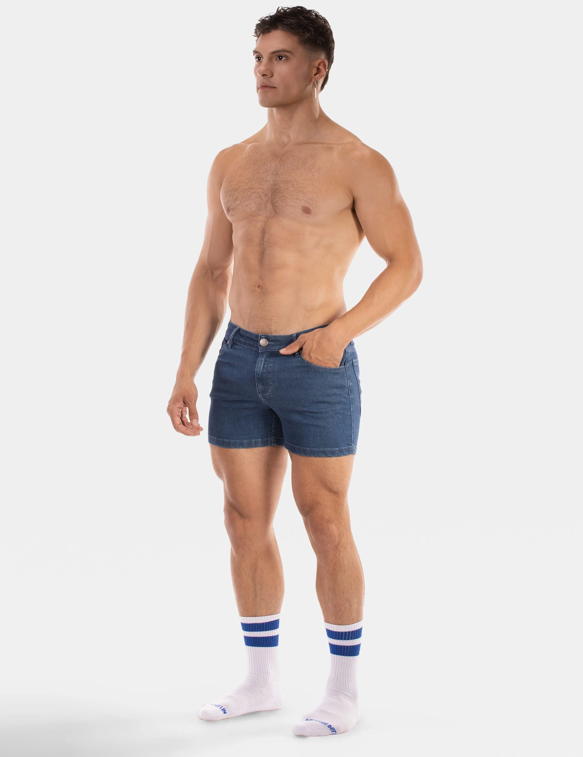 5 Pocket 11' Denim Short Jack - Lightblue