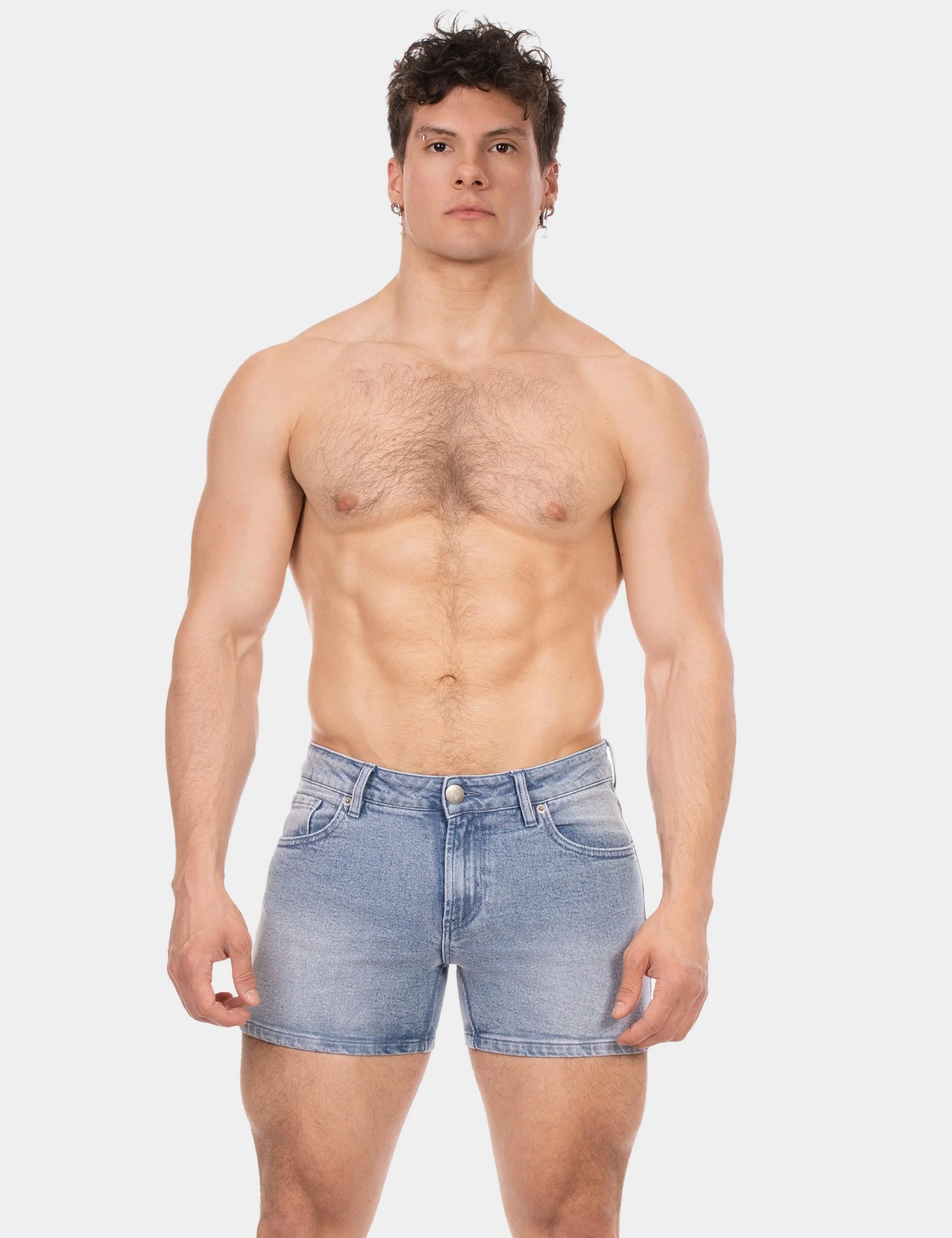 5 Pocket 11' Denim Short Jack - Sky-Blue
