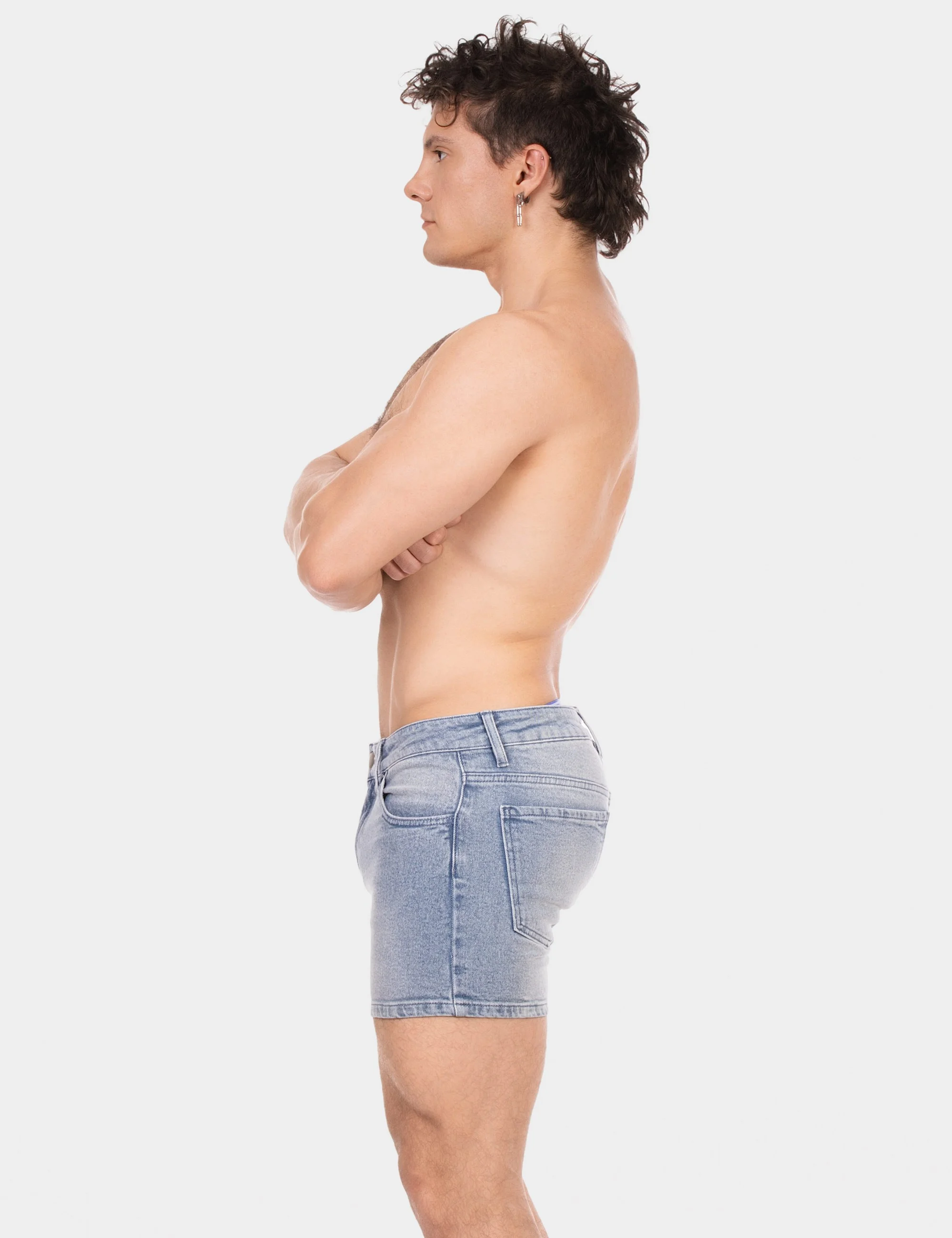 5 Pocket 11' Denim Short Jack - Sky-Blue