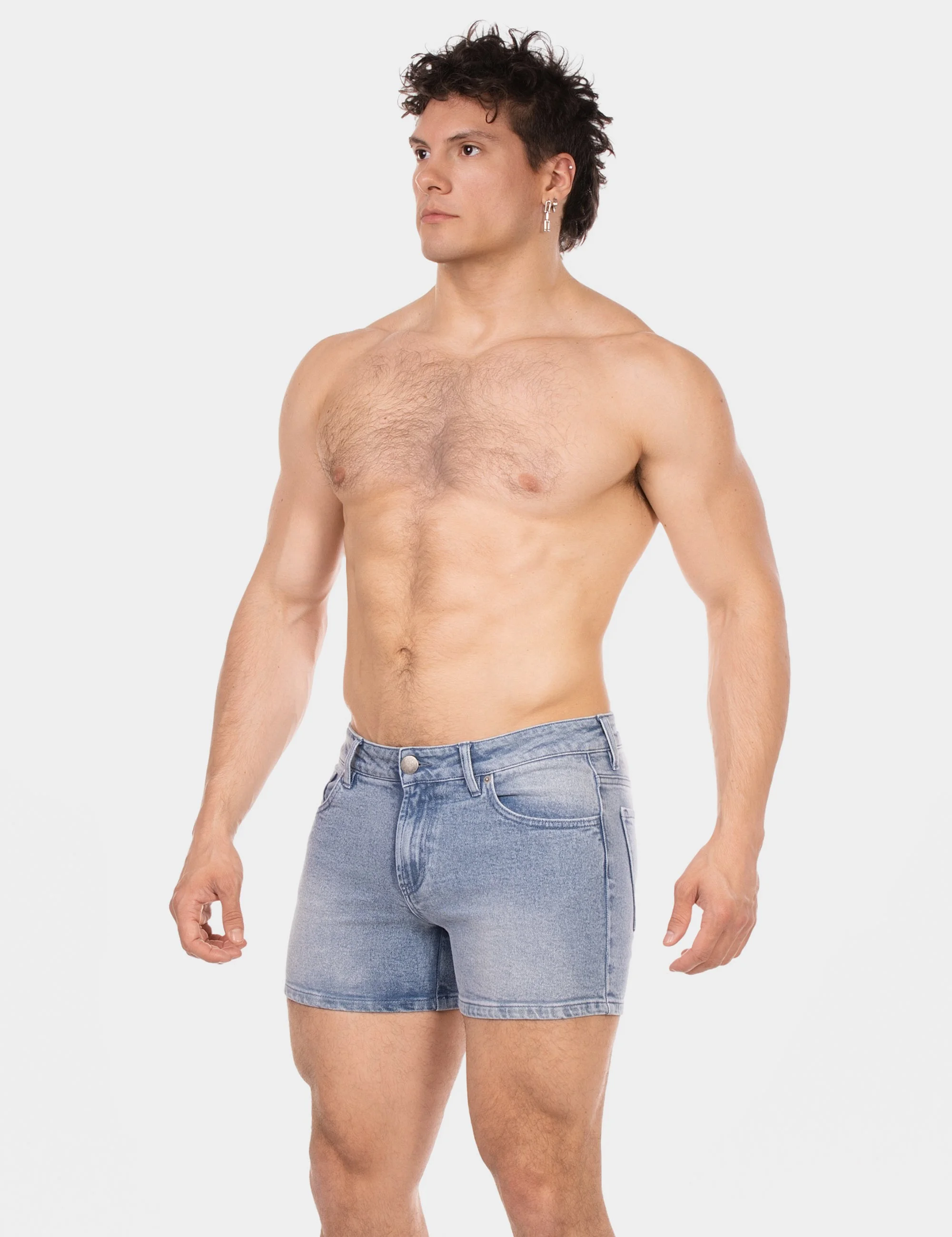 5 Pocket 11' Denim Short Jack - Sky-Blue