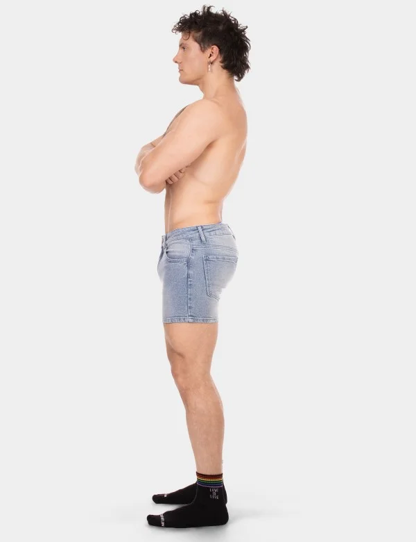 5 Pocket 11' Denim Short Jack - Sky-Blue