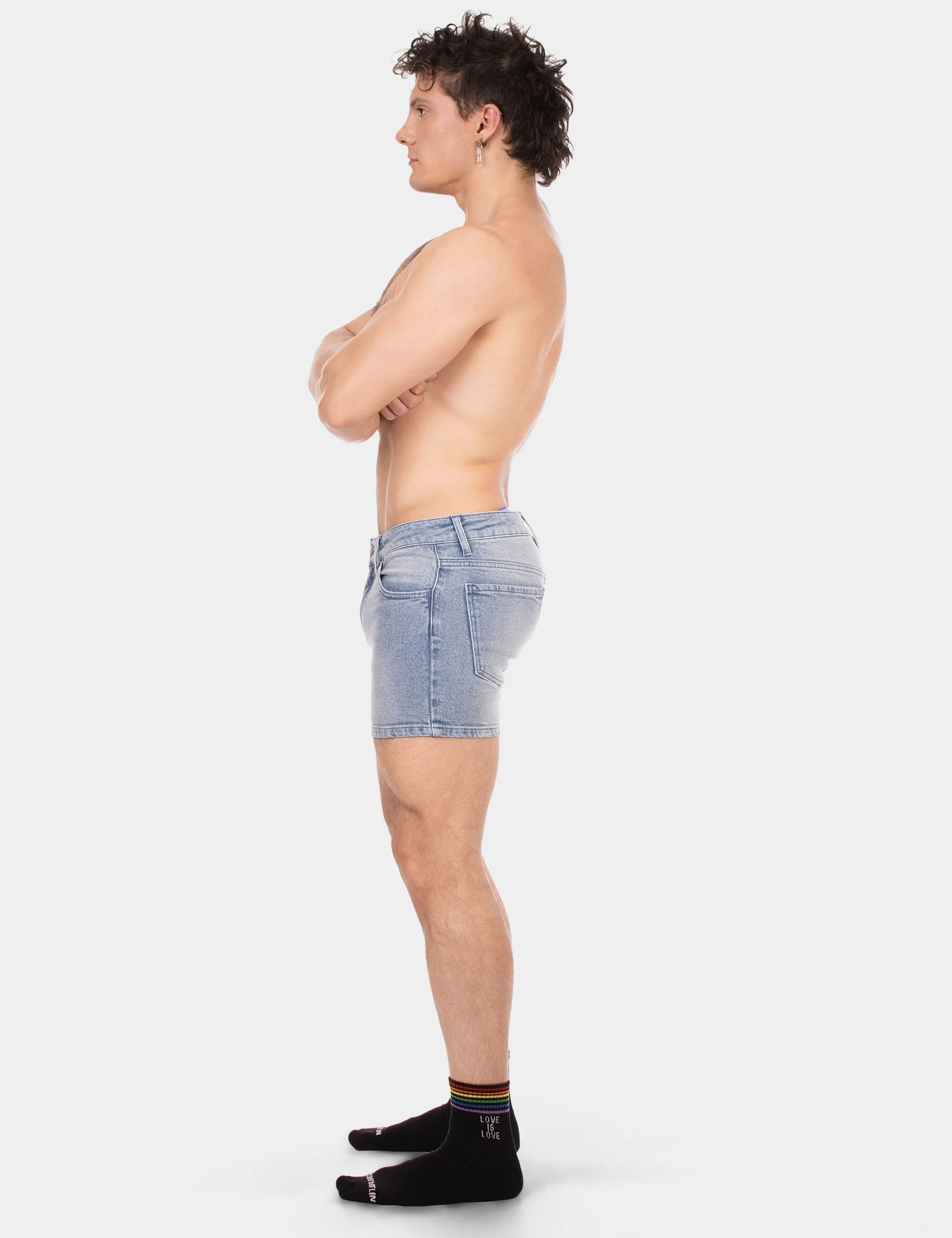 5 Pocket 11' Denim Short Jack - Sky-Blue
