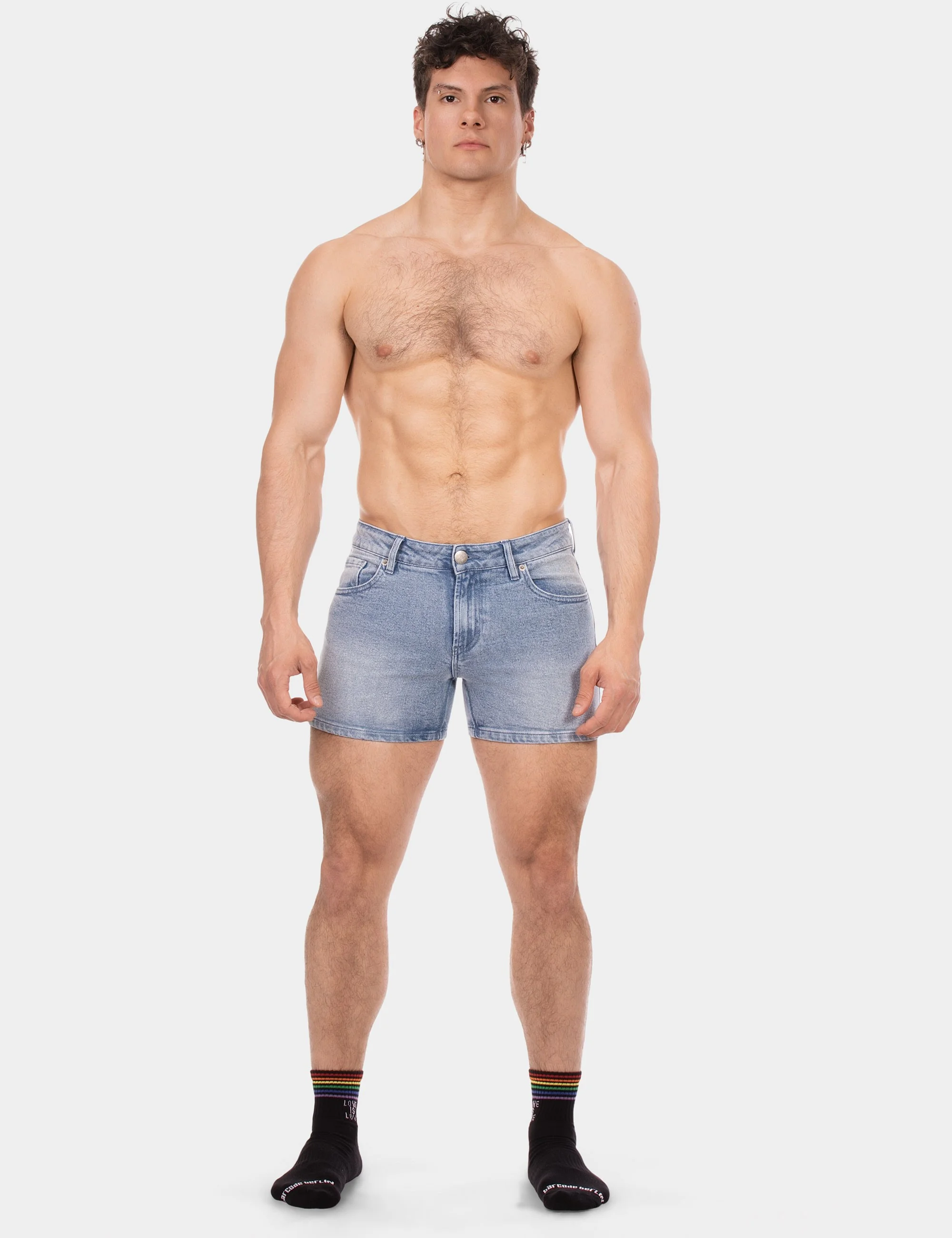5 Pocket 11' Denim Short Jack - Sky-Blue