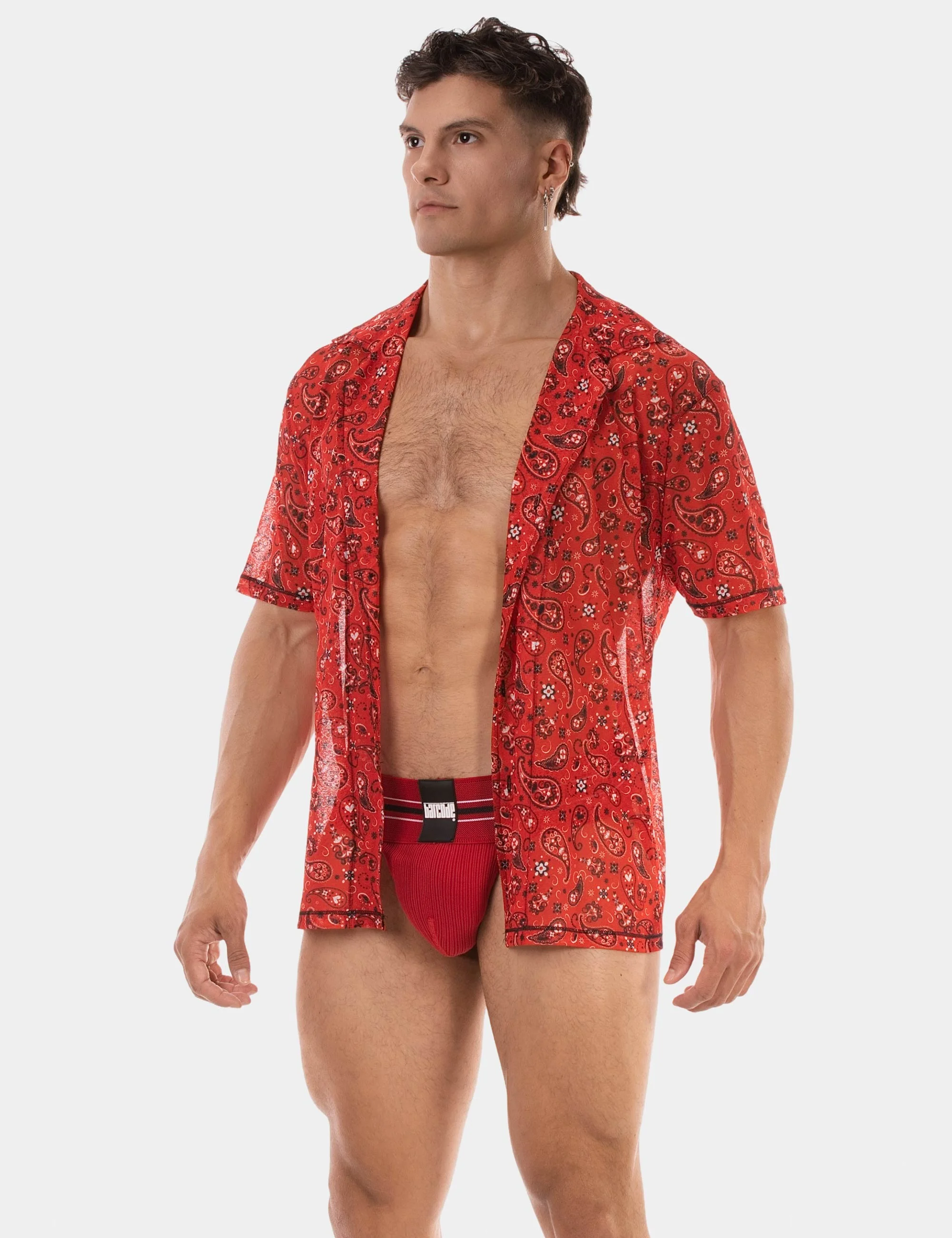 Shirt Paisley 25 - Red