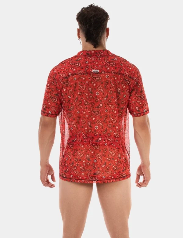 Shirt Paisley 25 - Red