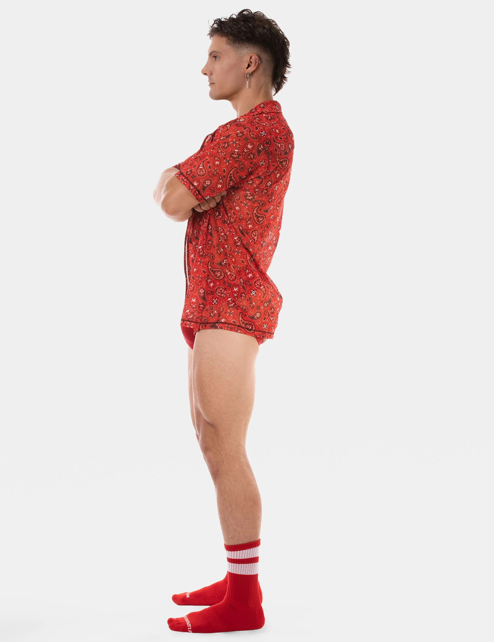 Shirt Paisley 25 - Red
