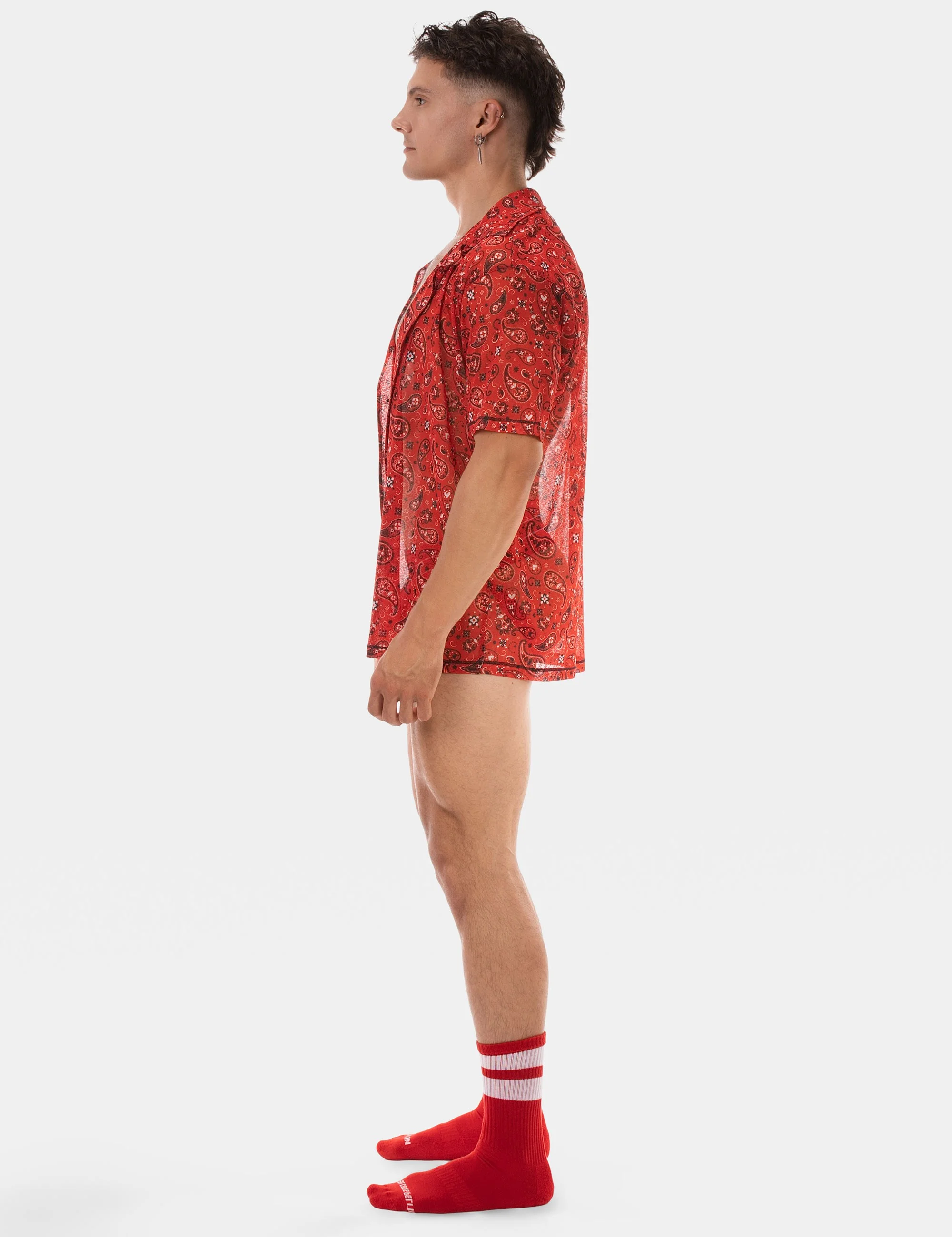 Shirt Paisley 25 - Red