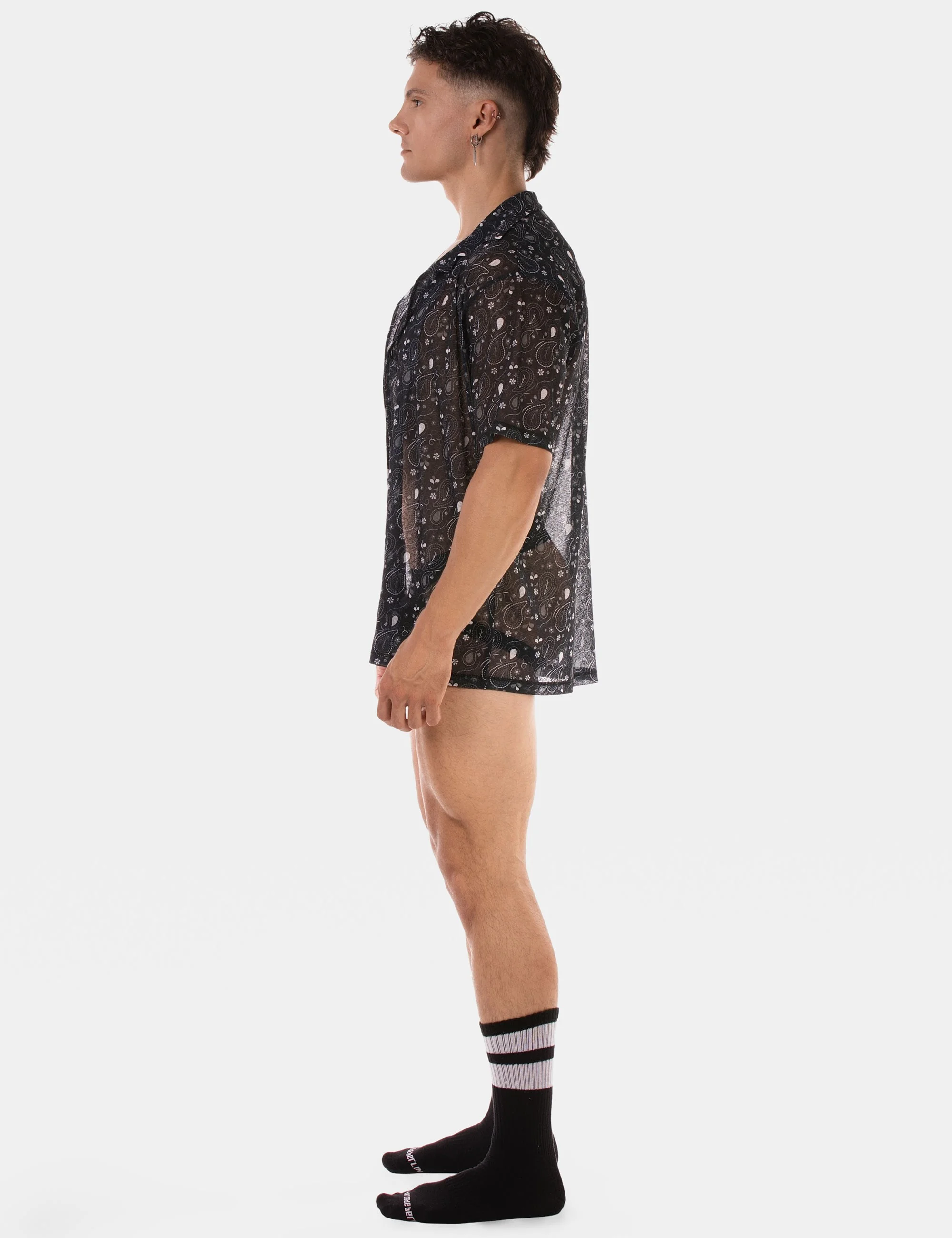 Shirt Paisley 25 - Black
