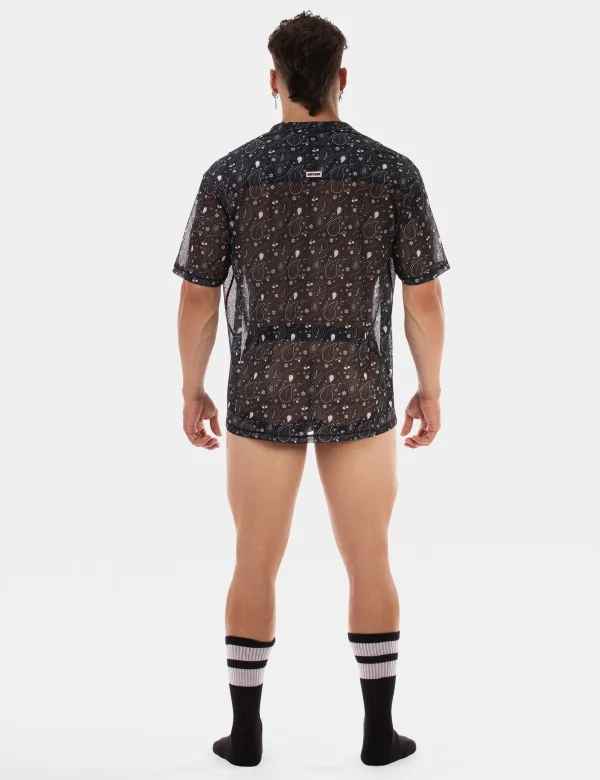 Shirt Paisley 25 - Black