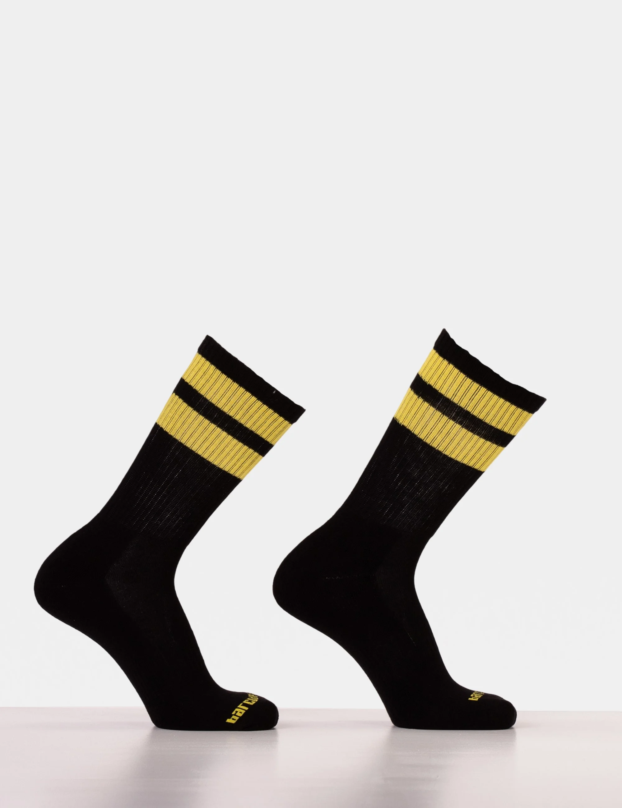 Gym Socks - Black-Yellow