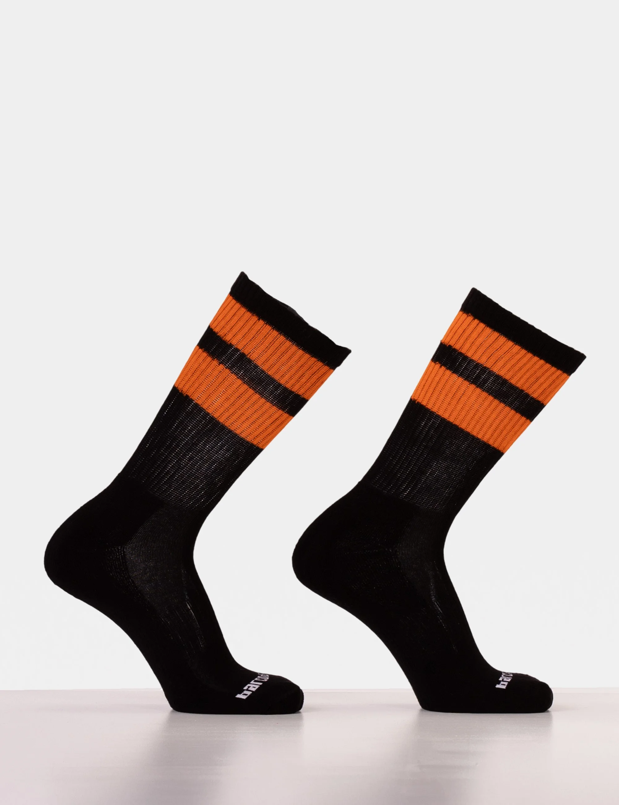 Gym Socks - Black-Orange