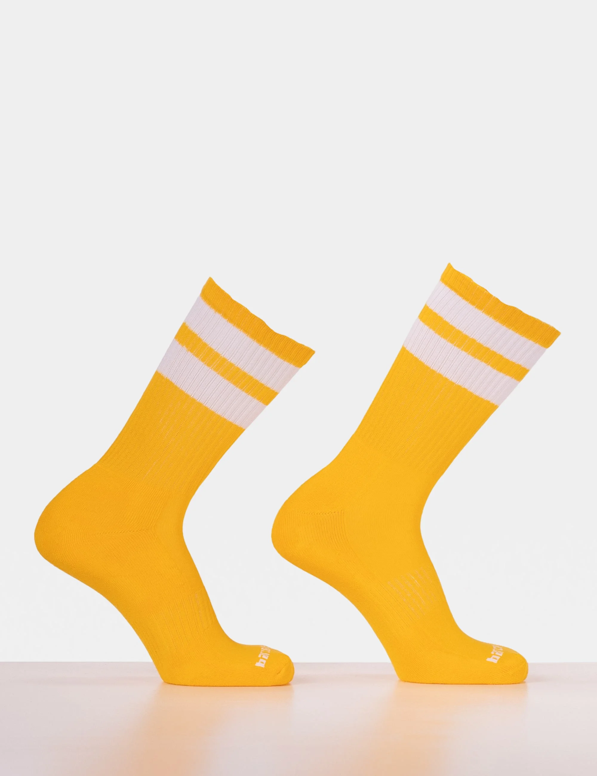 Gym Socks - Yellow-White