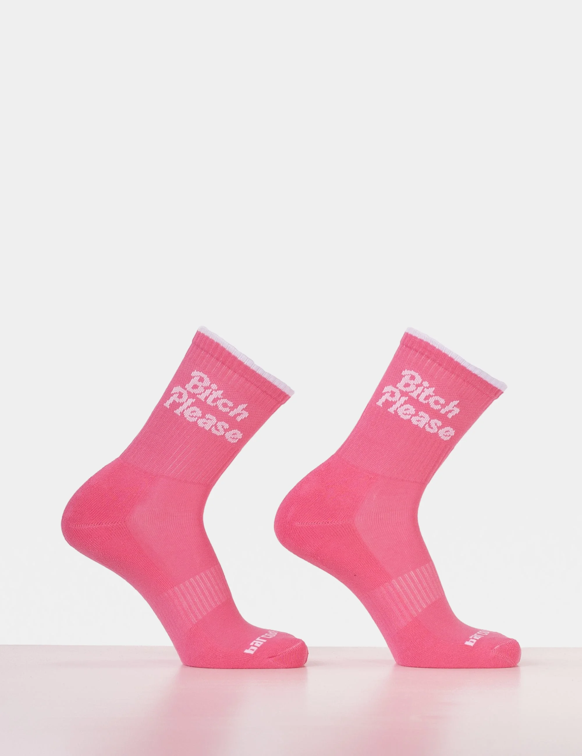 Fun Socks Bitch Please - Pink-White