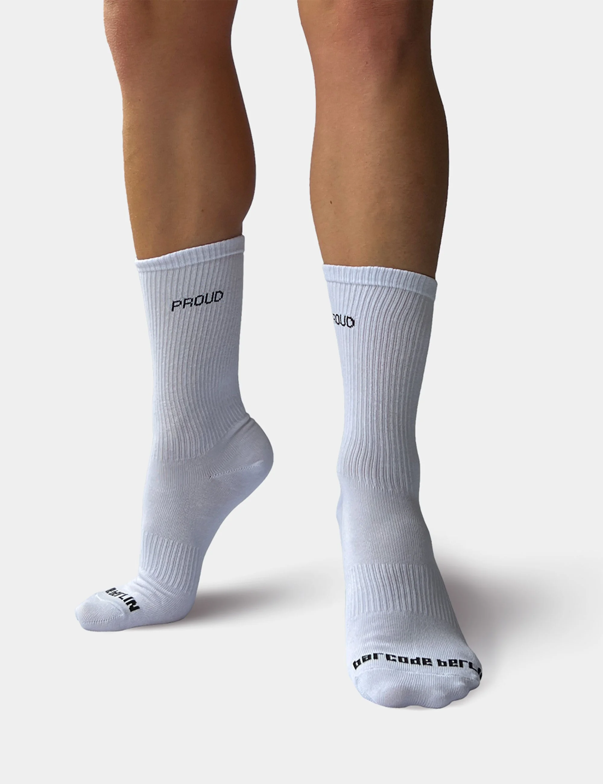 Barcode Proud Gym Socks - White