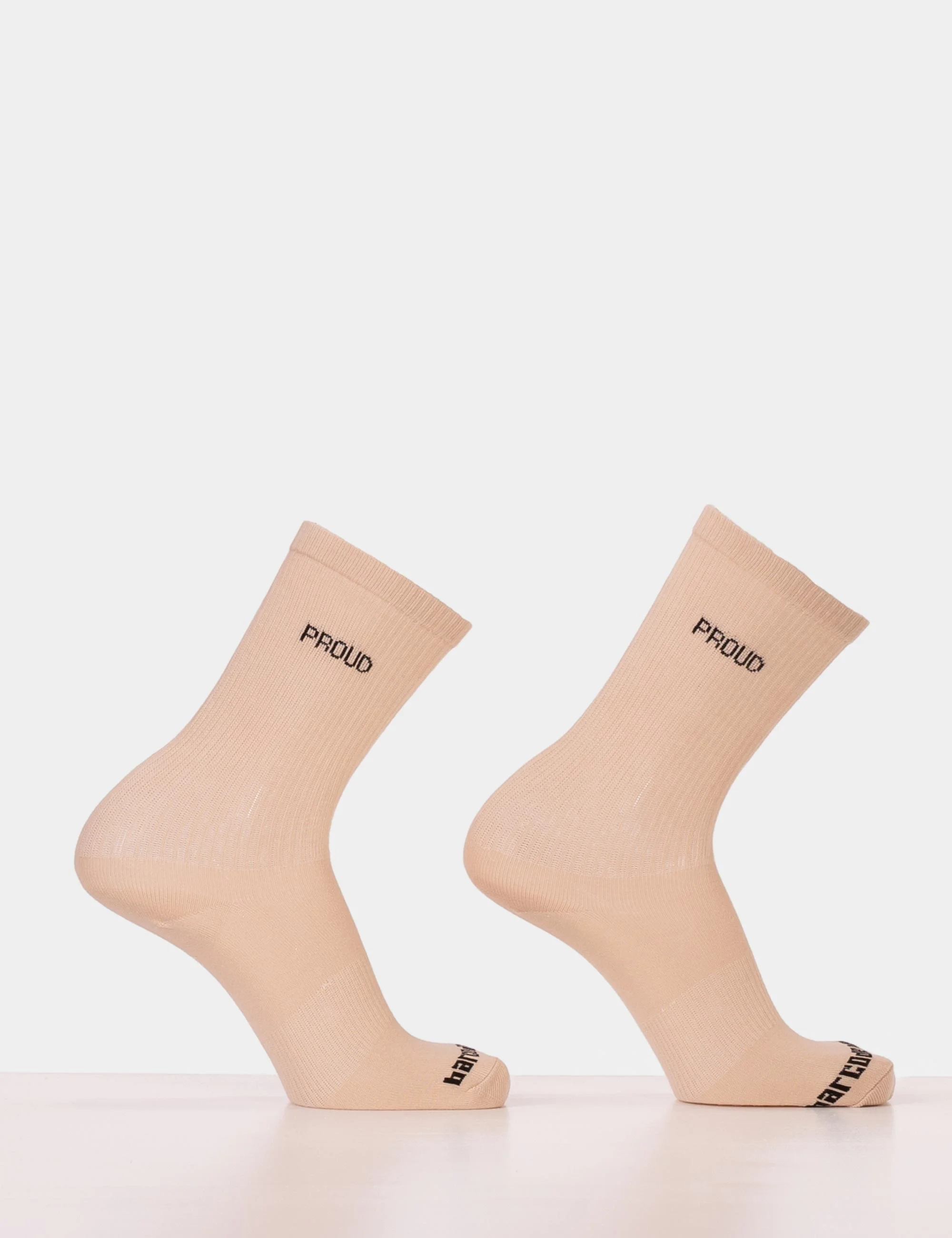 Barcode Proud Gym Socks - Beige