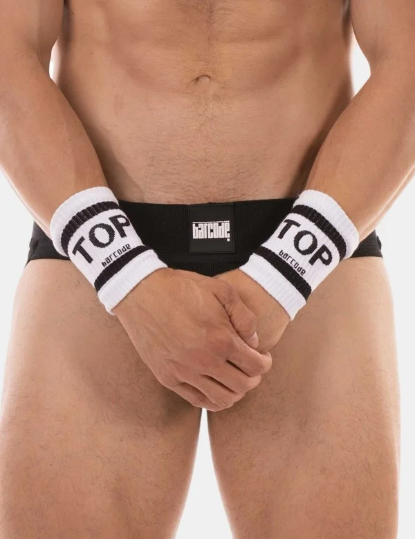Identity Wrist Band Top - White-Black